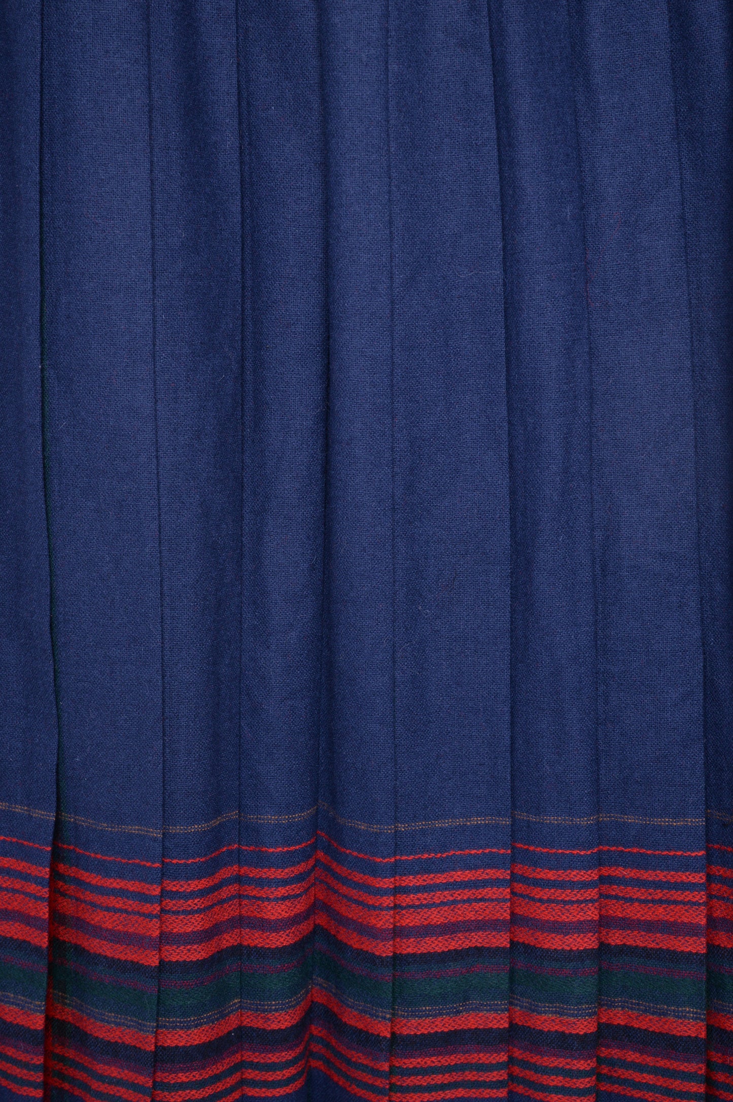 Pleated Wool Maxi Skirt USA