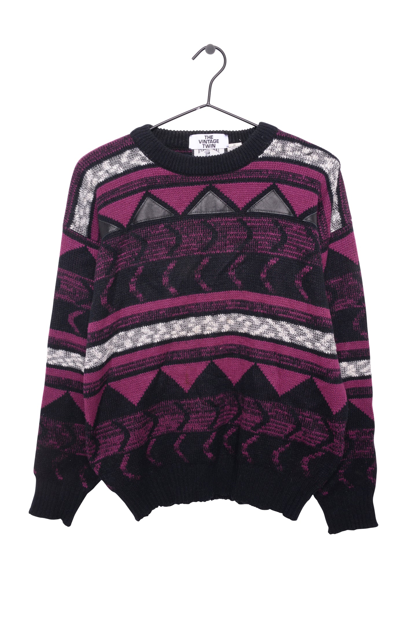 Geometric Textured Sweater