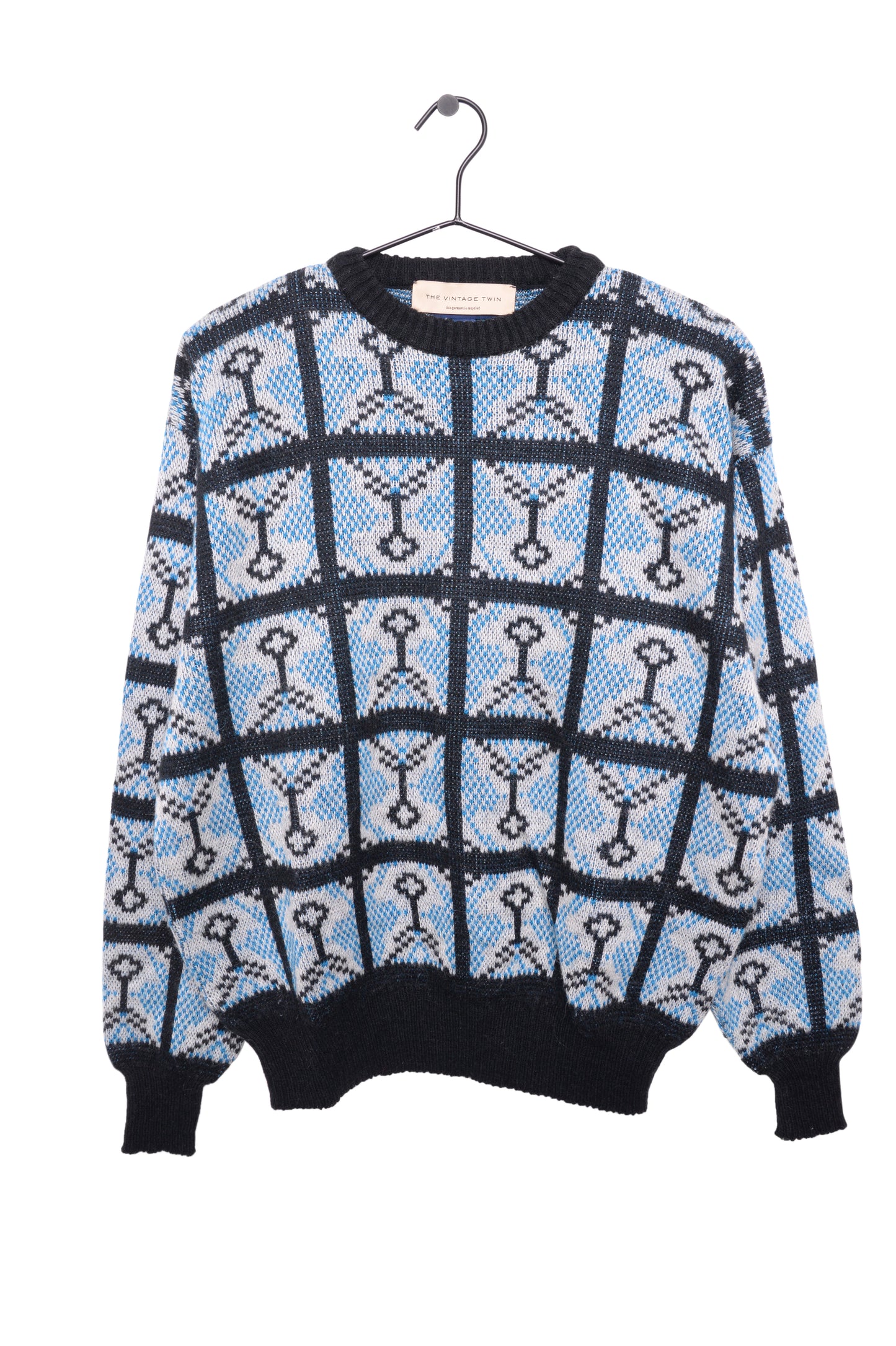 Wool Blend Geometric Sweater