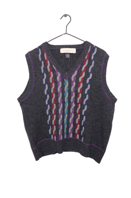 Wool Cable Sweater Vest