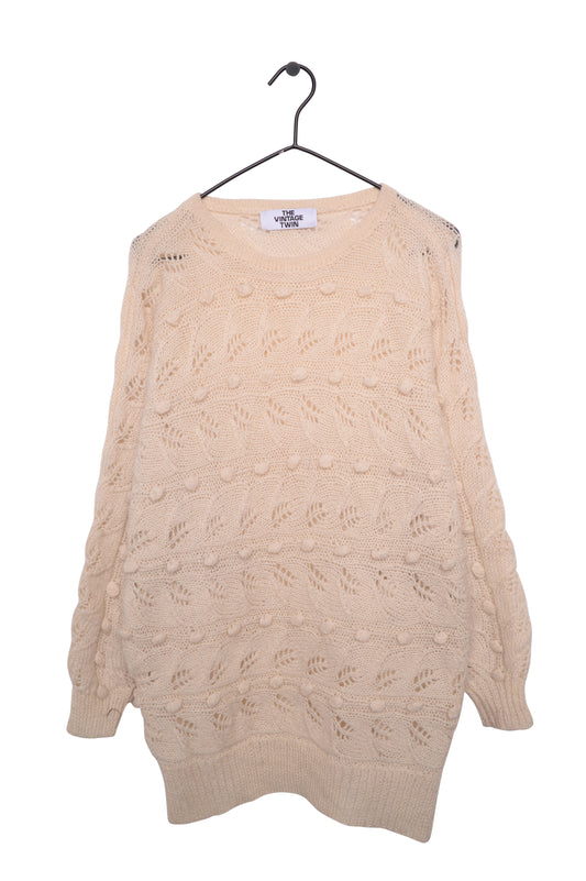 Open Knit Textured Sweater