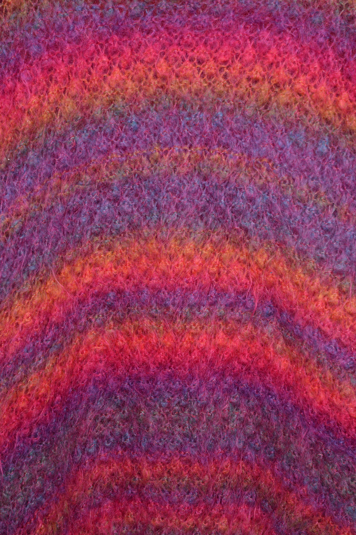 Handmade Mohair Rainbow Sweater