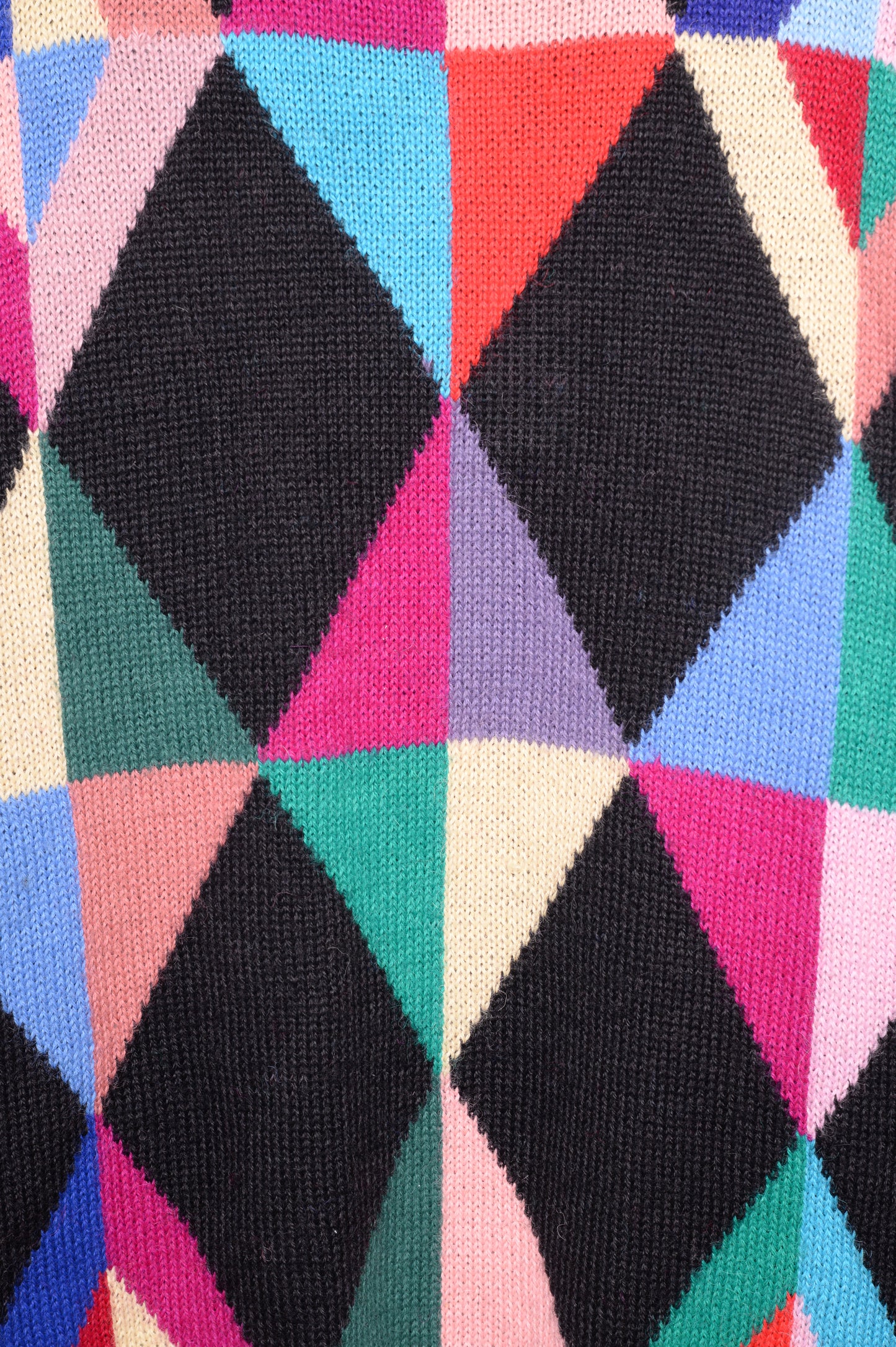 Alpaca Colorful Diamonds Sweater