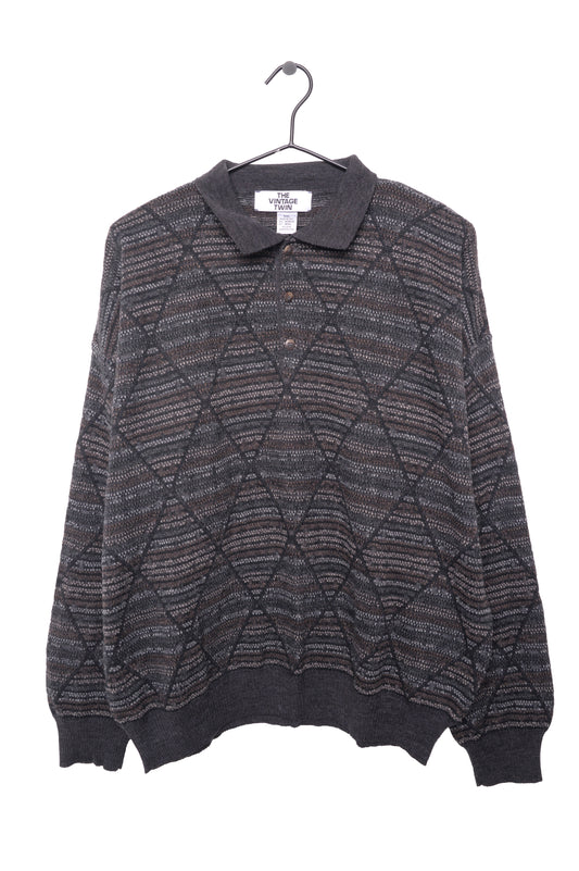 Wool Blend Collared Sweater