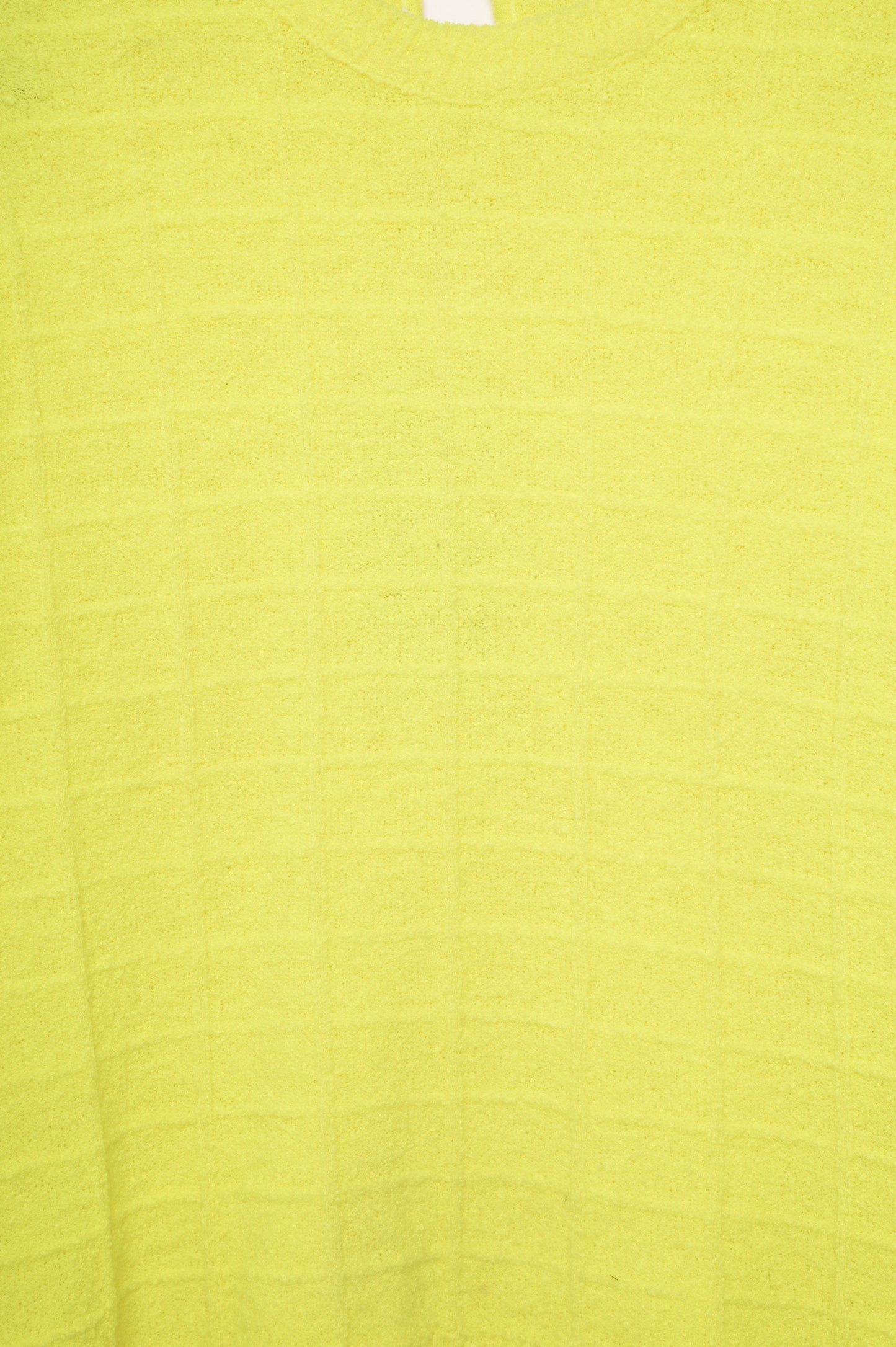 1960s Textured Lemon Yellow Sweater