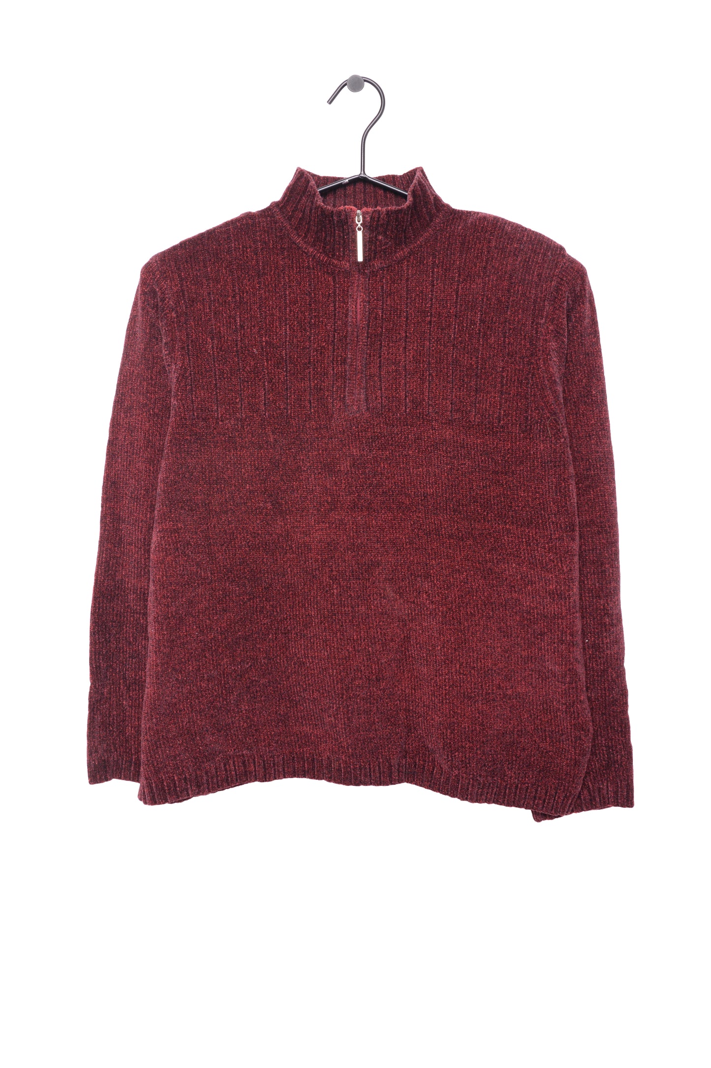 Half-Zip Chenille Sweater