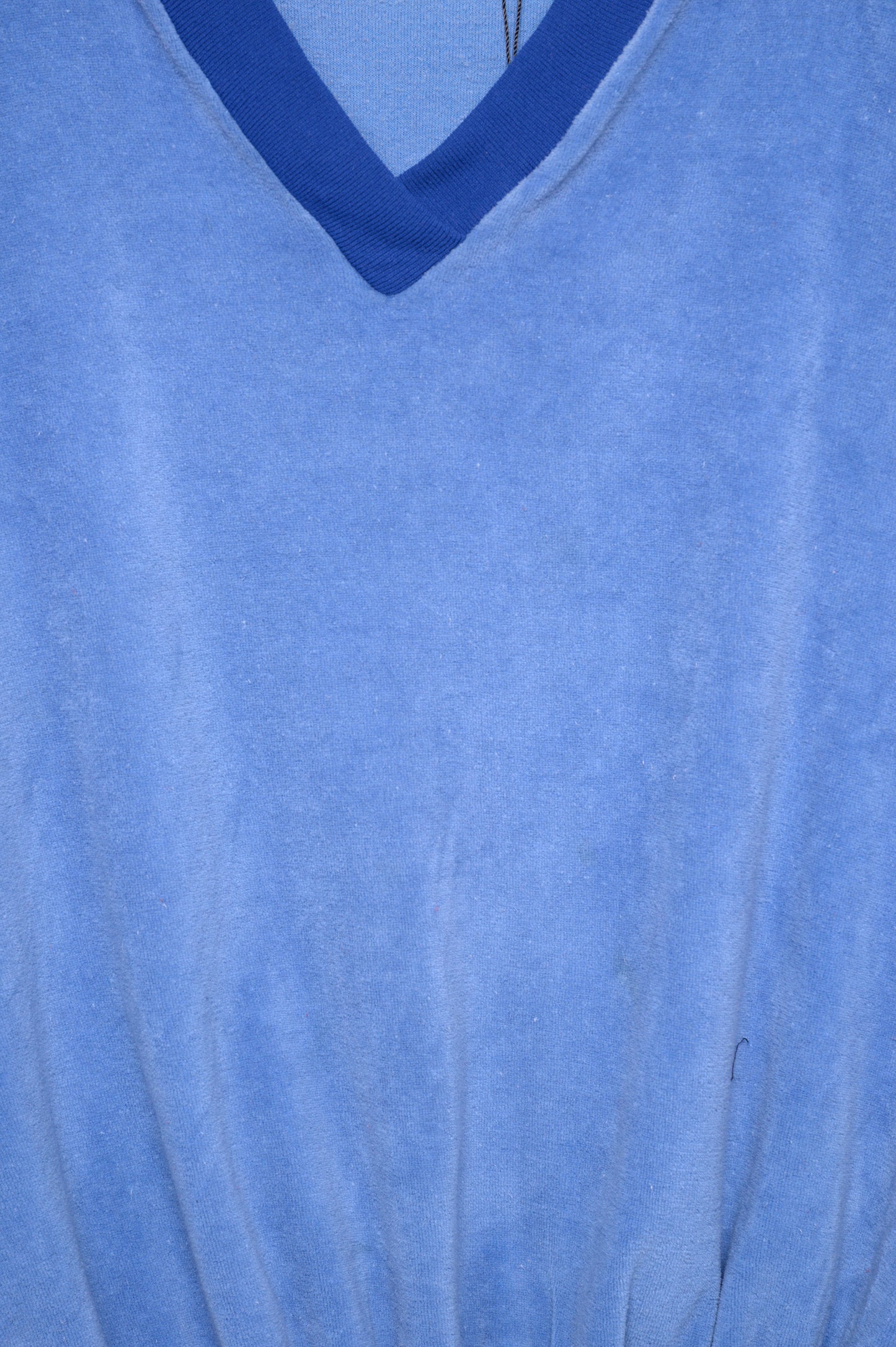 1980s Blue Velour Sweatshirt
