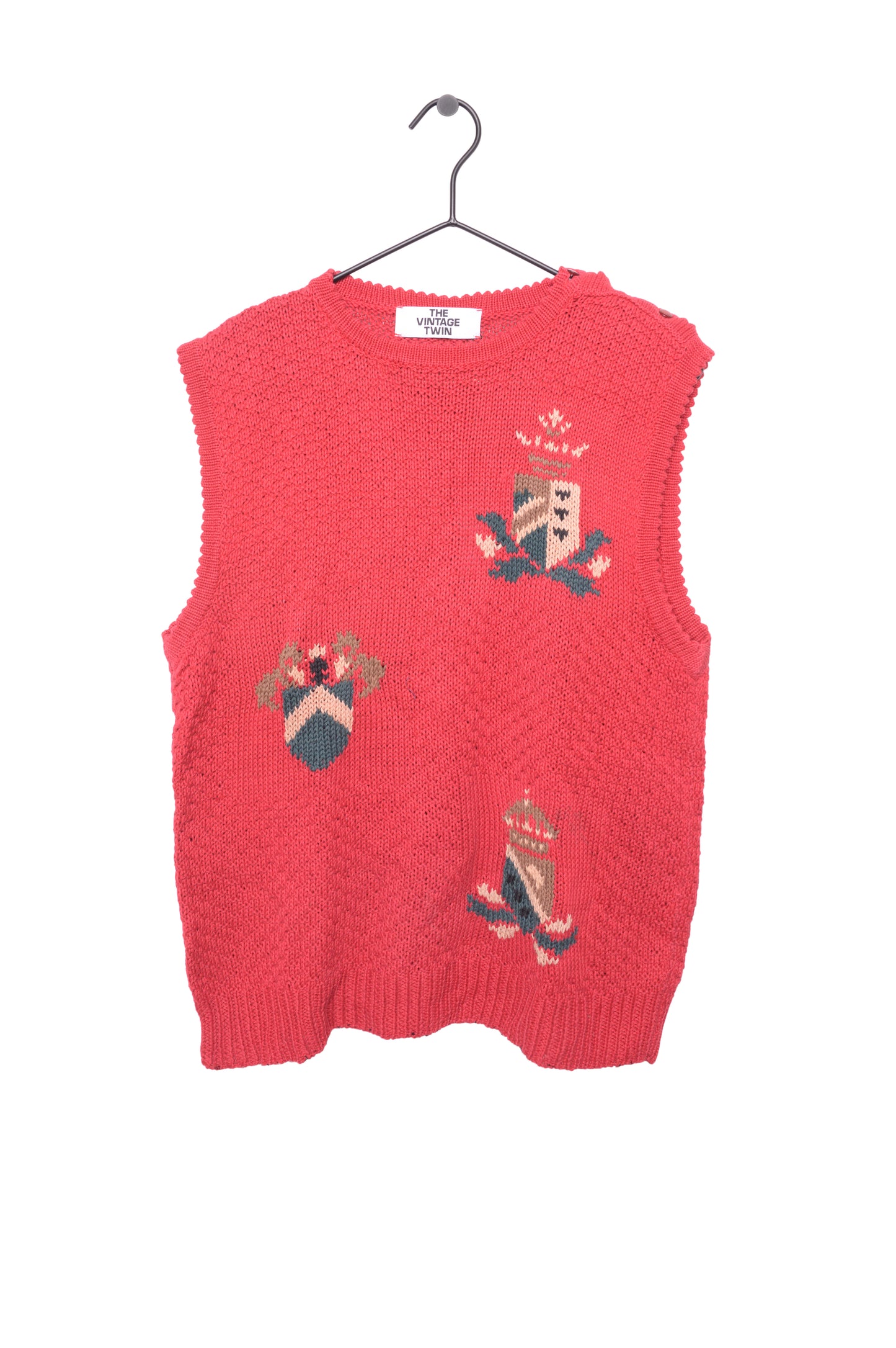 Crests Red Sweater Vest