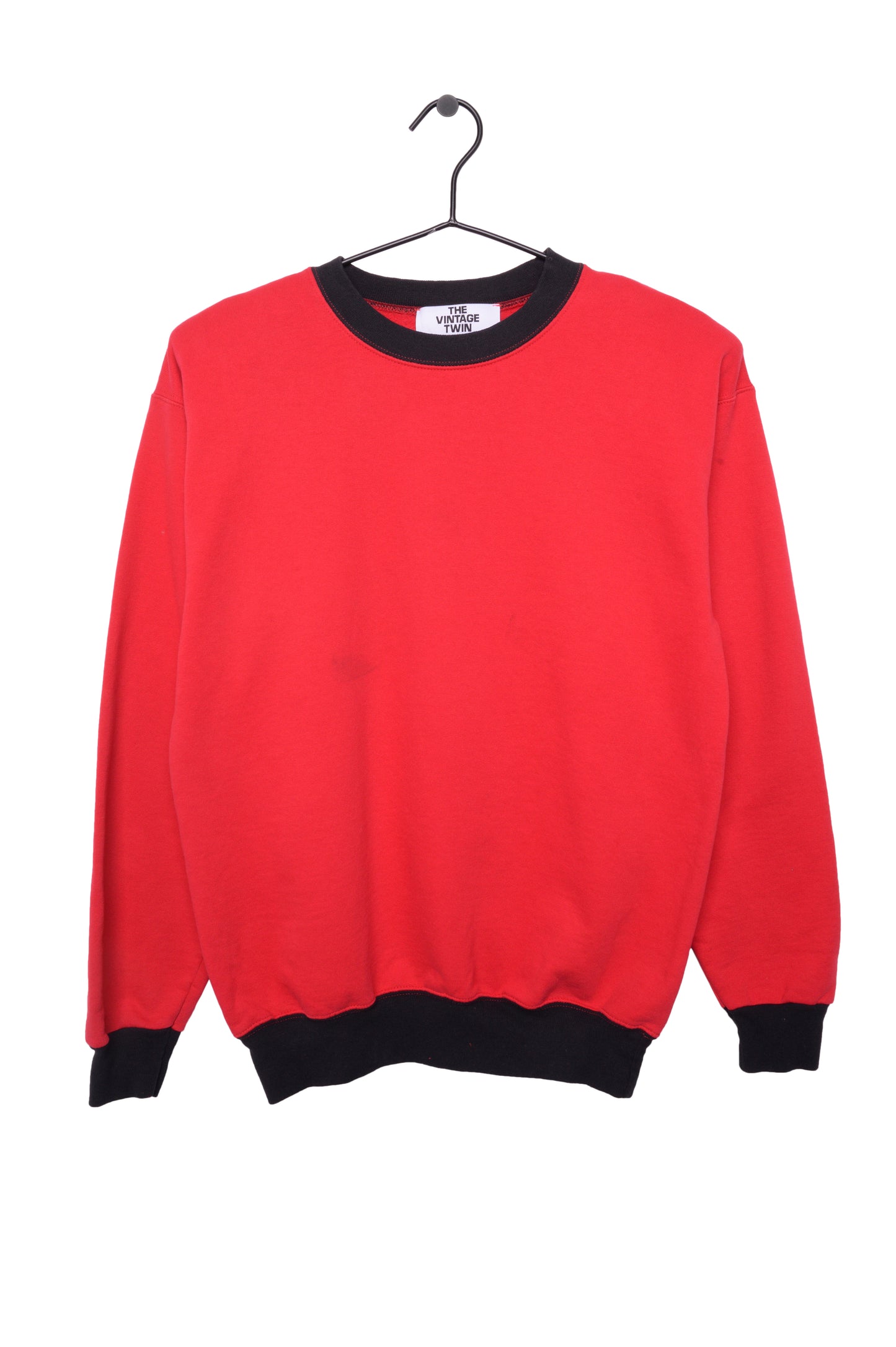 Red Colorblock Sweatshirt