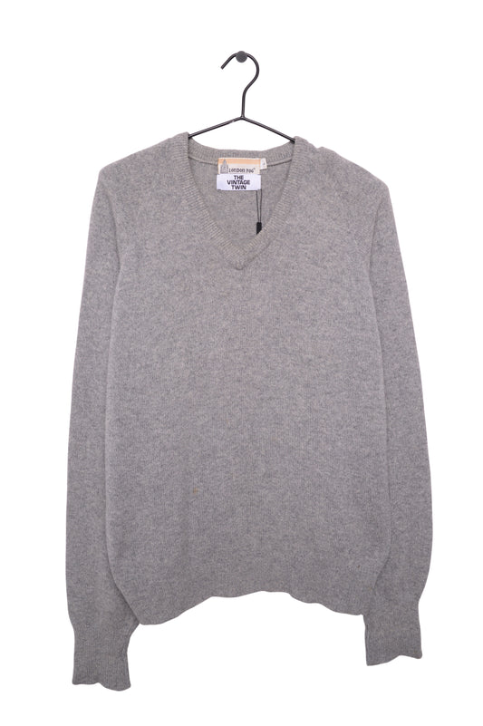 Gray V-neck Sweater