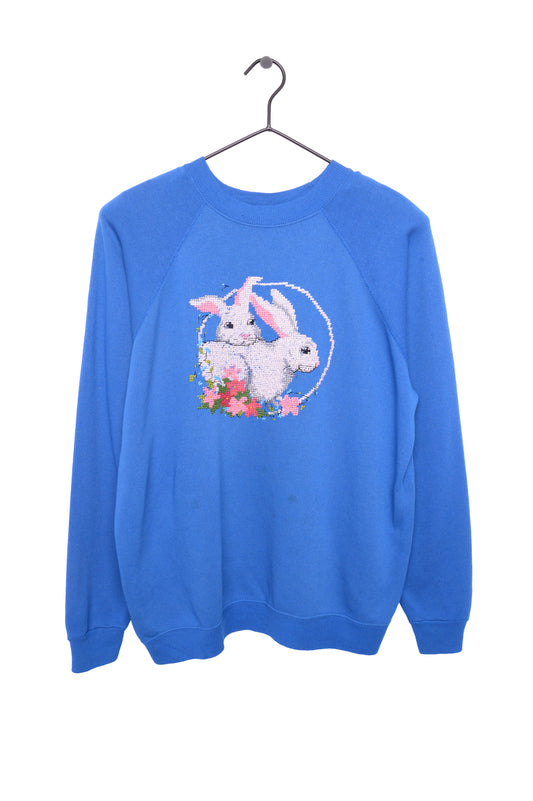 Cross-Stitch Bunnies Sweatshirt