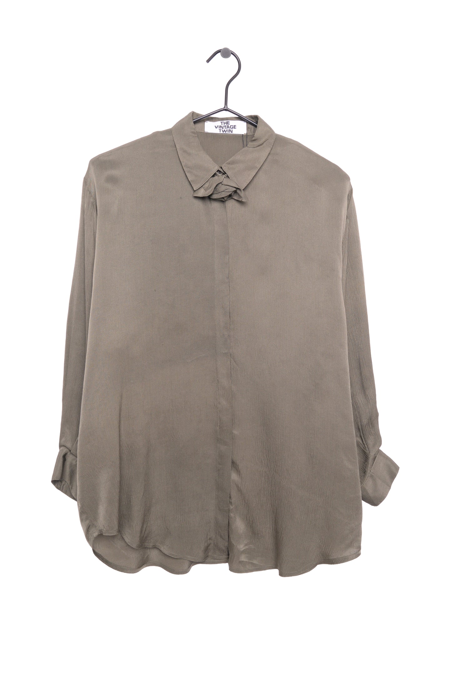 Olive Rose Detail Button Top