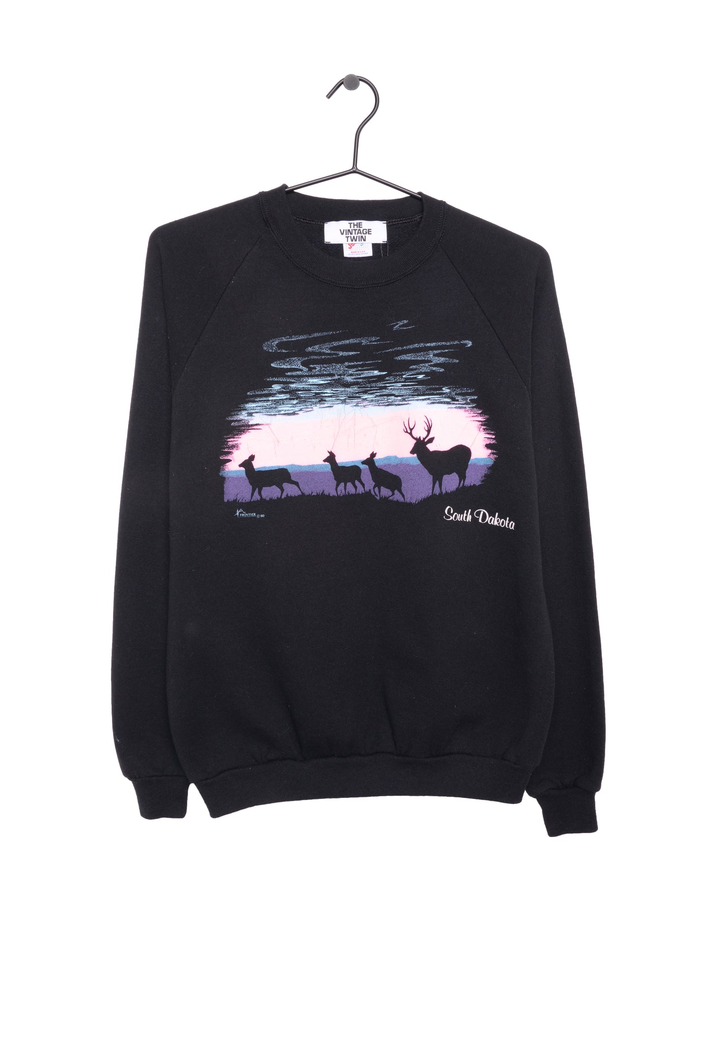 1990 South Dakota Deer Sweatshirt USA