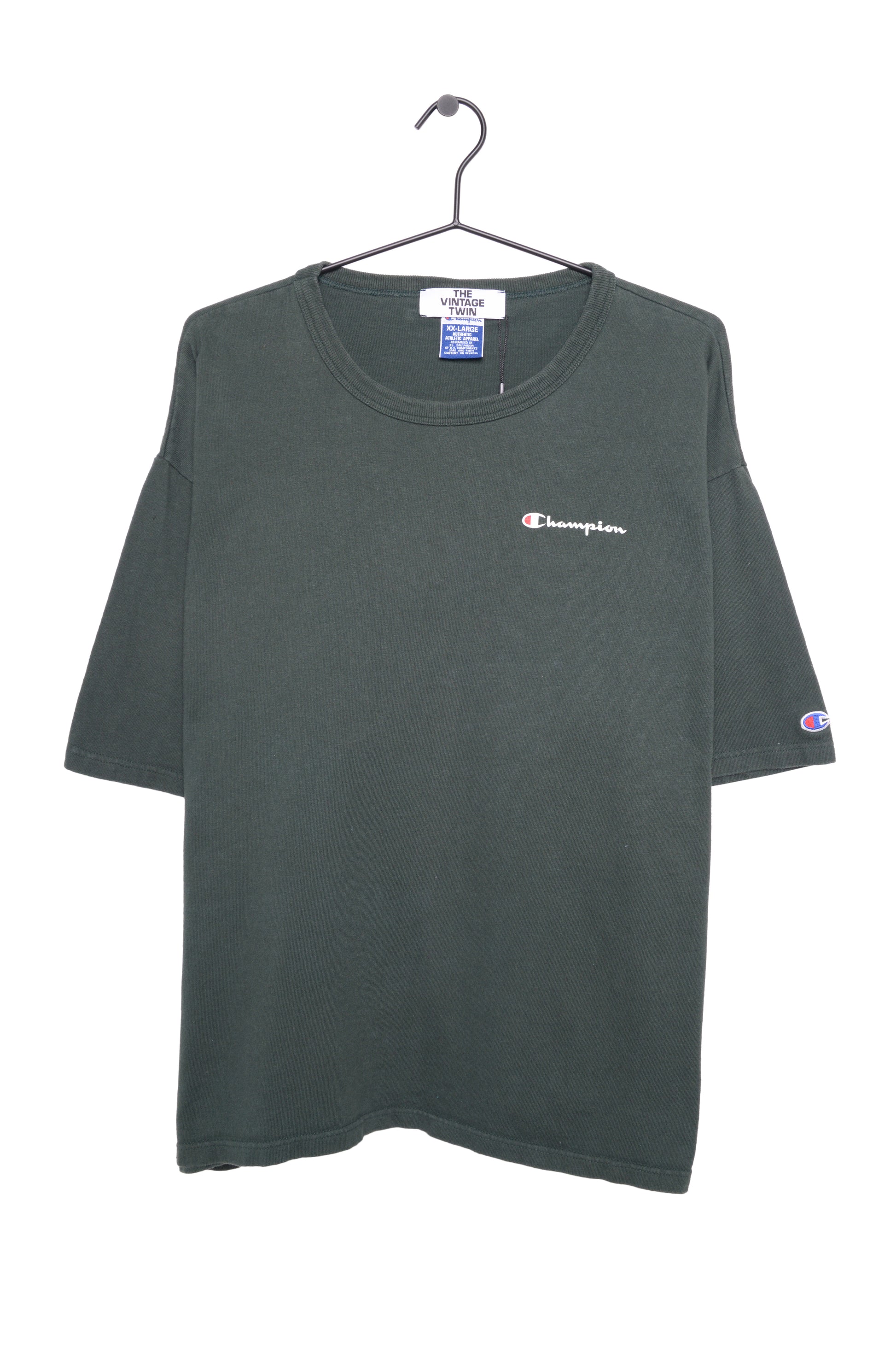 Faded Green Champion Tee Free Shipping - The Vintage Twin