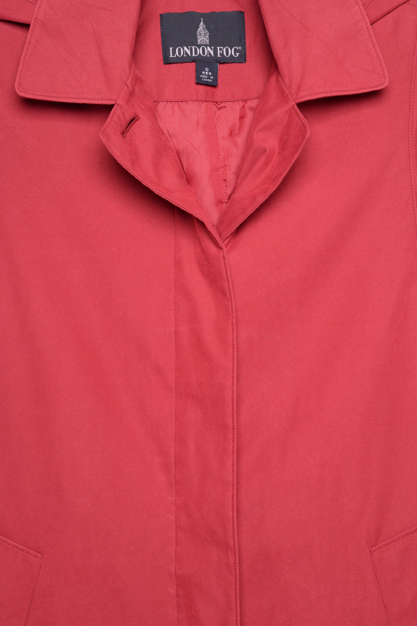 Red Hooded Trench Coat