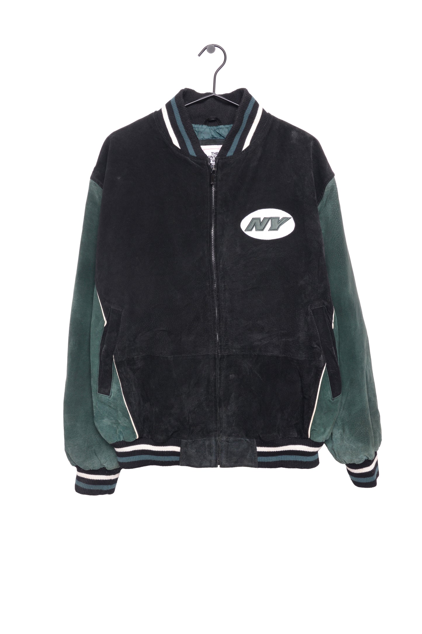 1990s New York Jets Suede Bomber