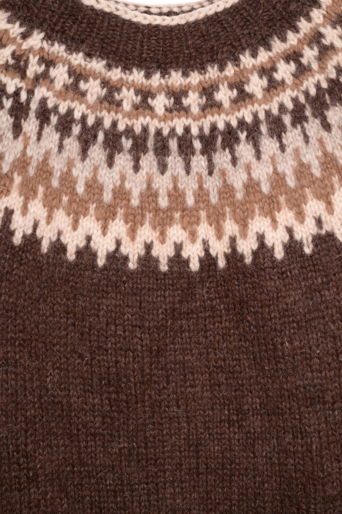 1970s Hand Knit Icelandic Wool Sweater