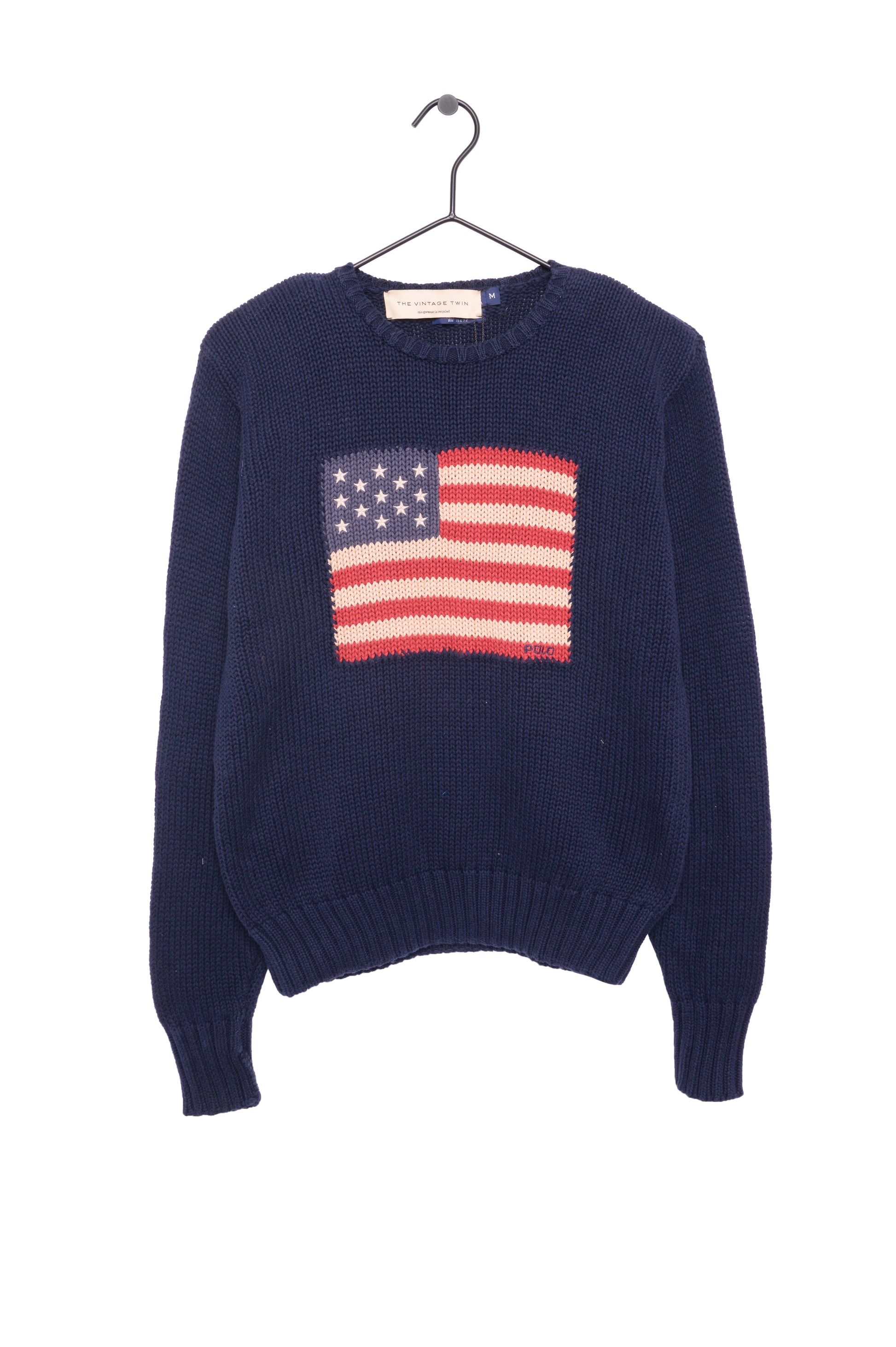 Ralph Lauren Flag Sweater Free Shipping - The Vintage Twin
