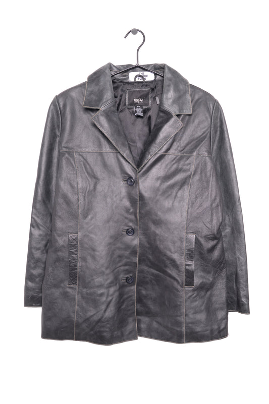 Textured Leather Jacket