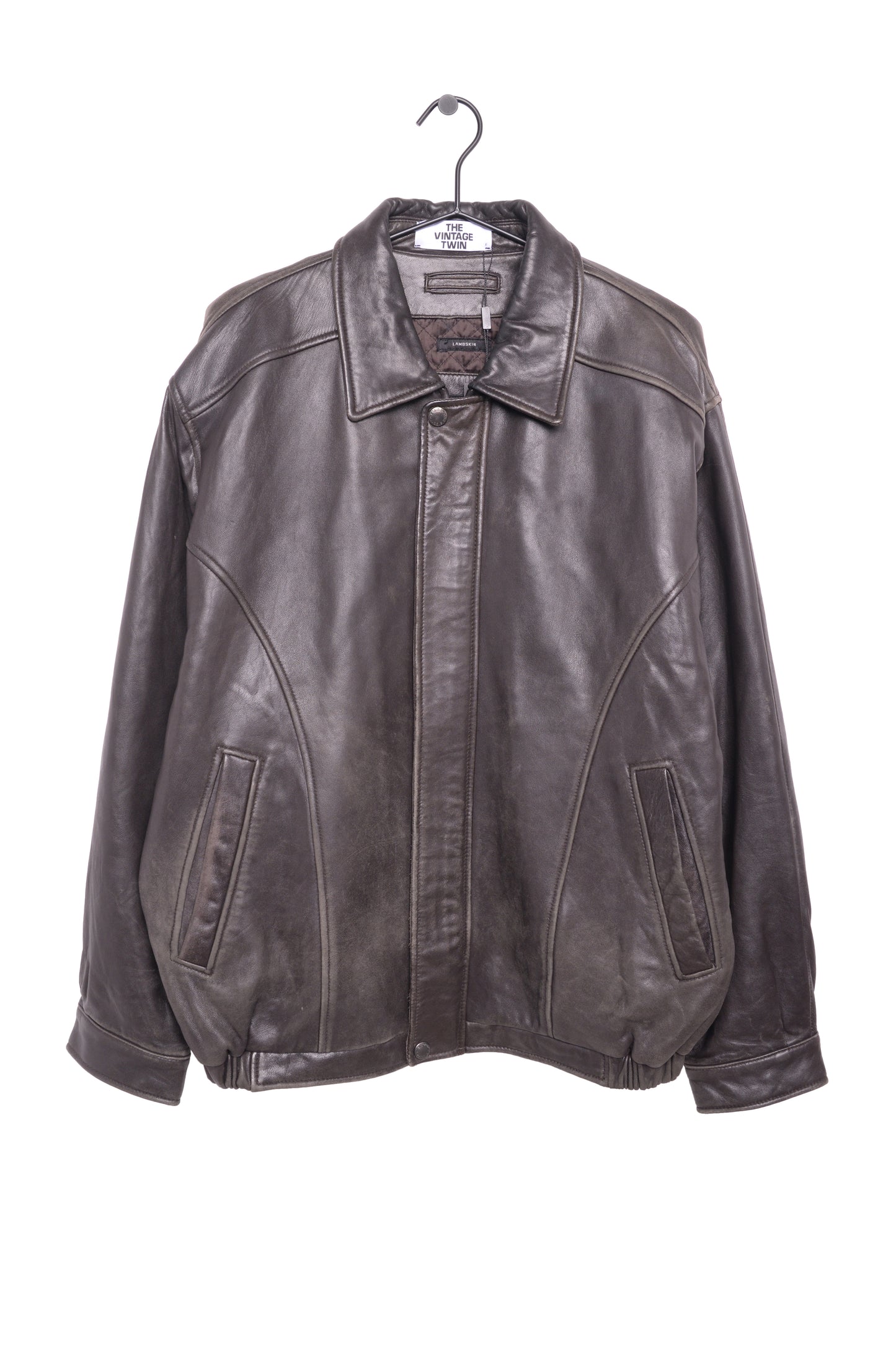 1990s Lambskin Leather Bomber Jacket