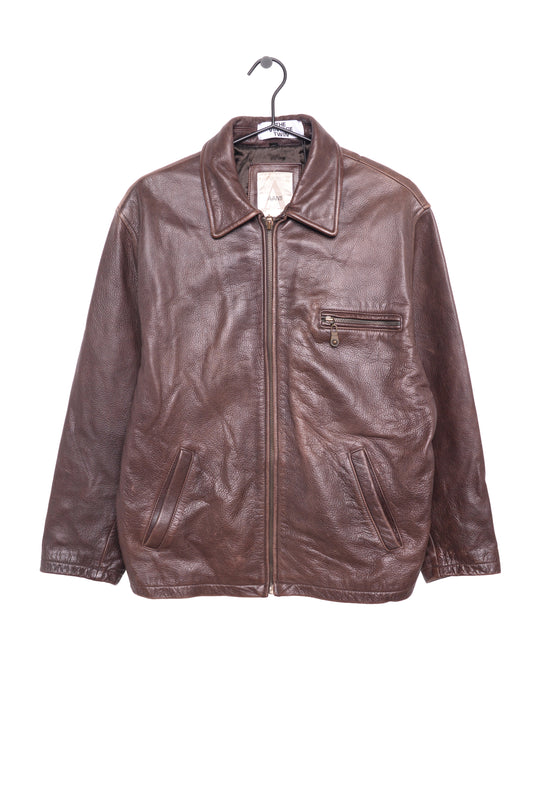 1990s Brown Leather Jacket