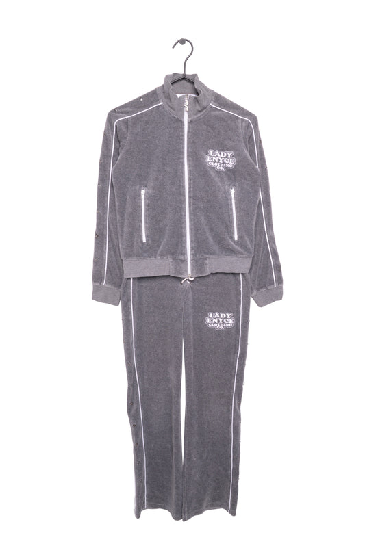 Y2K Lady Enyce Velour Track Suit