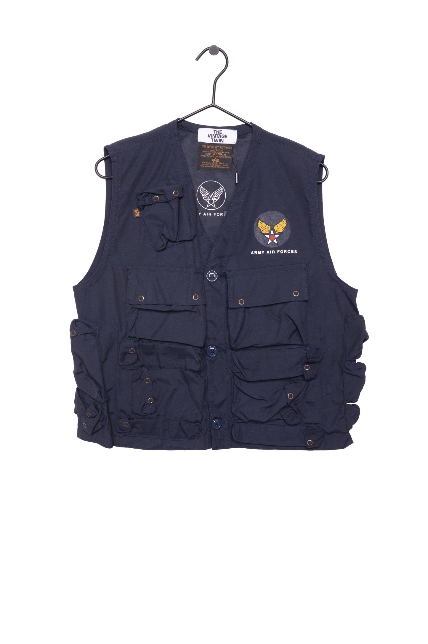 Deadstock Air Force Utility Vest Free Shipping The Vintage Twin