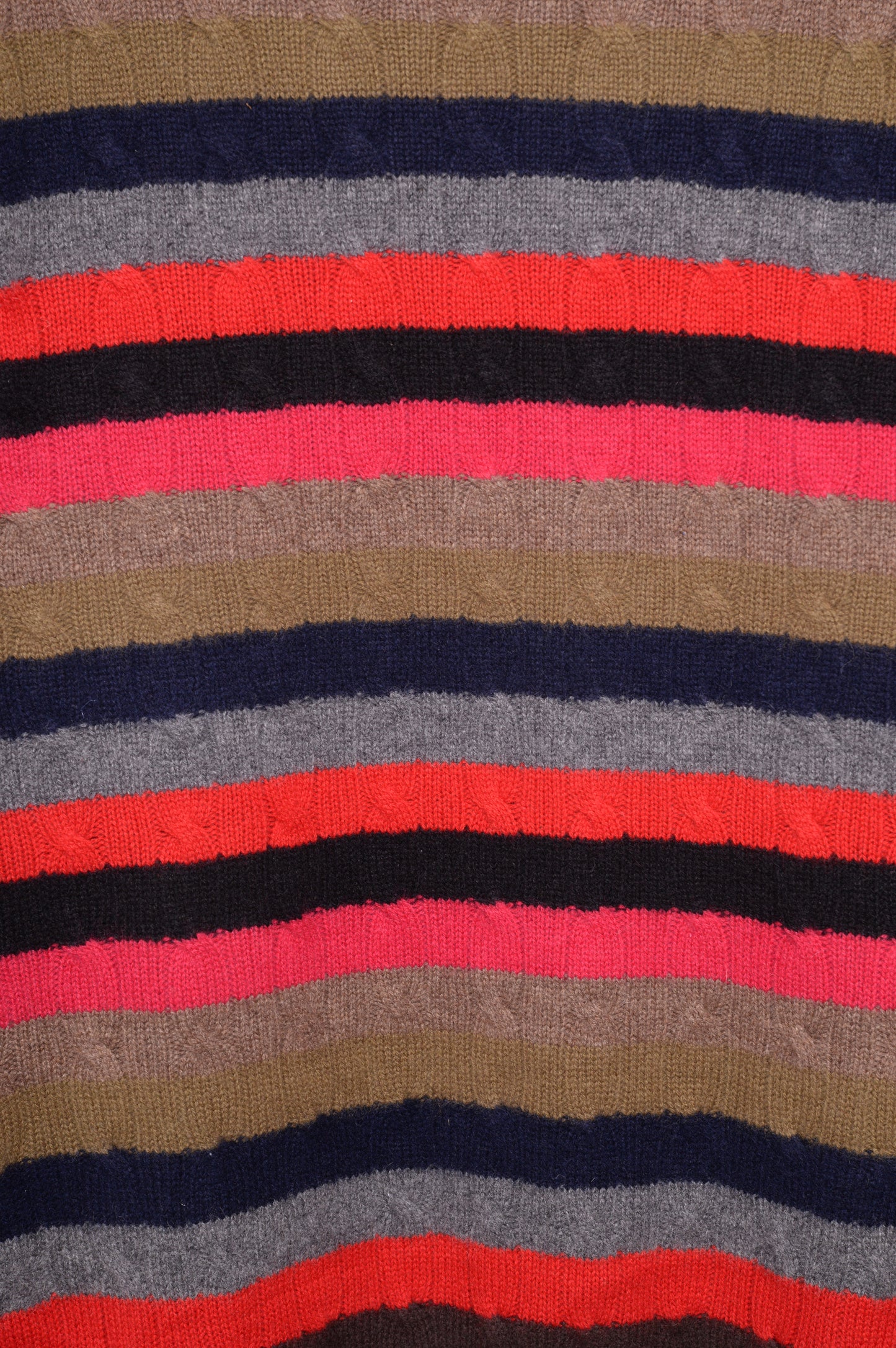 Red Striped Cashmere Sweater