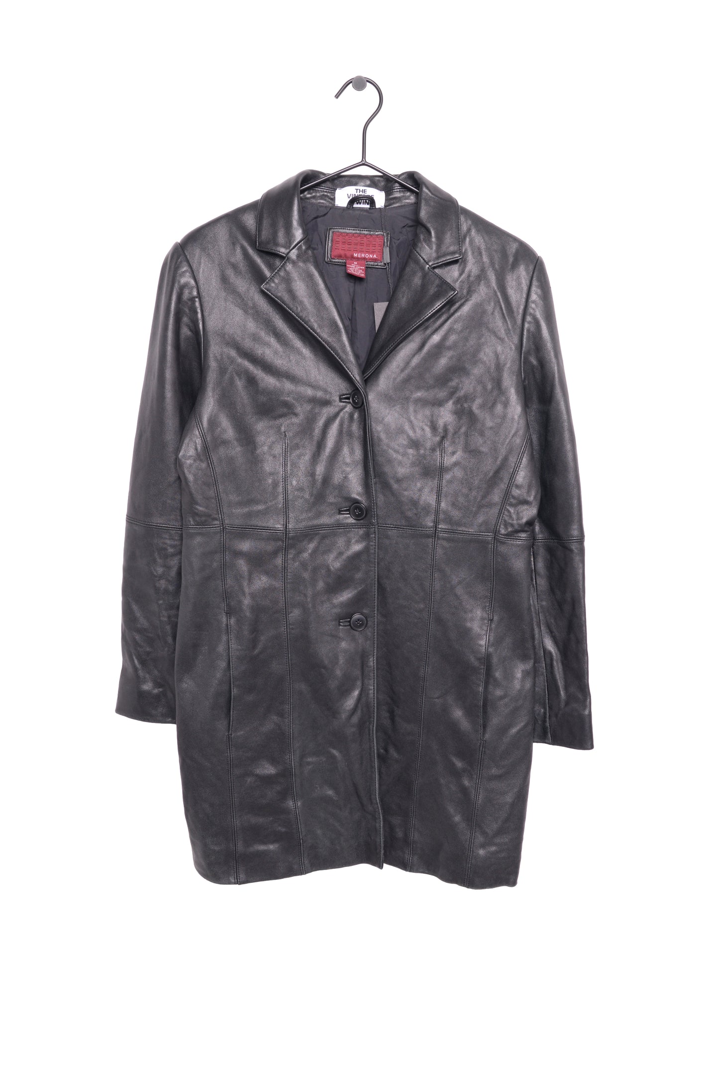 1990s Soft Long Leather Jacket