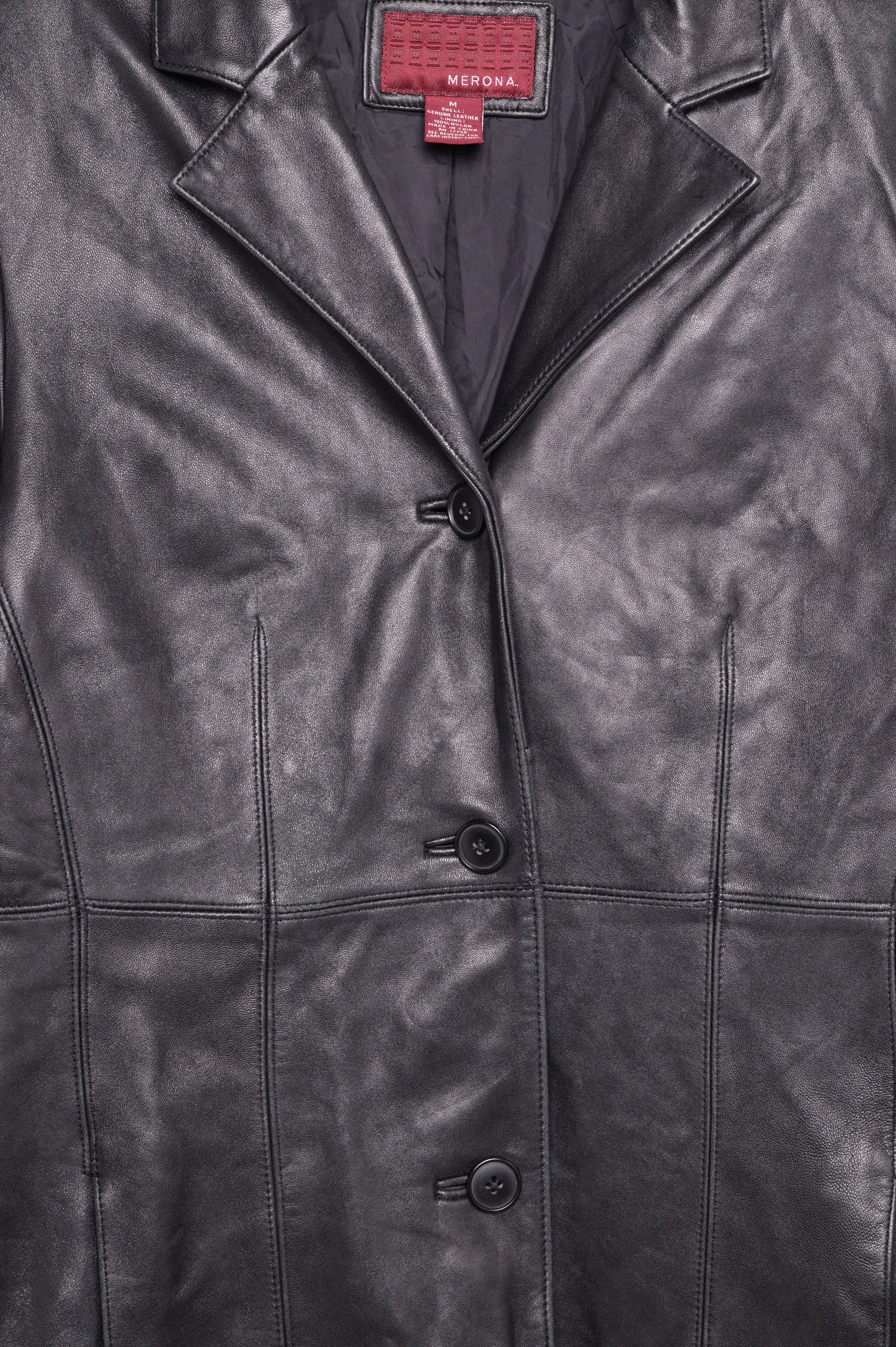 1990s Soft Long Leather Jacket