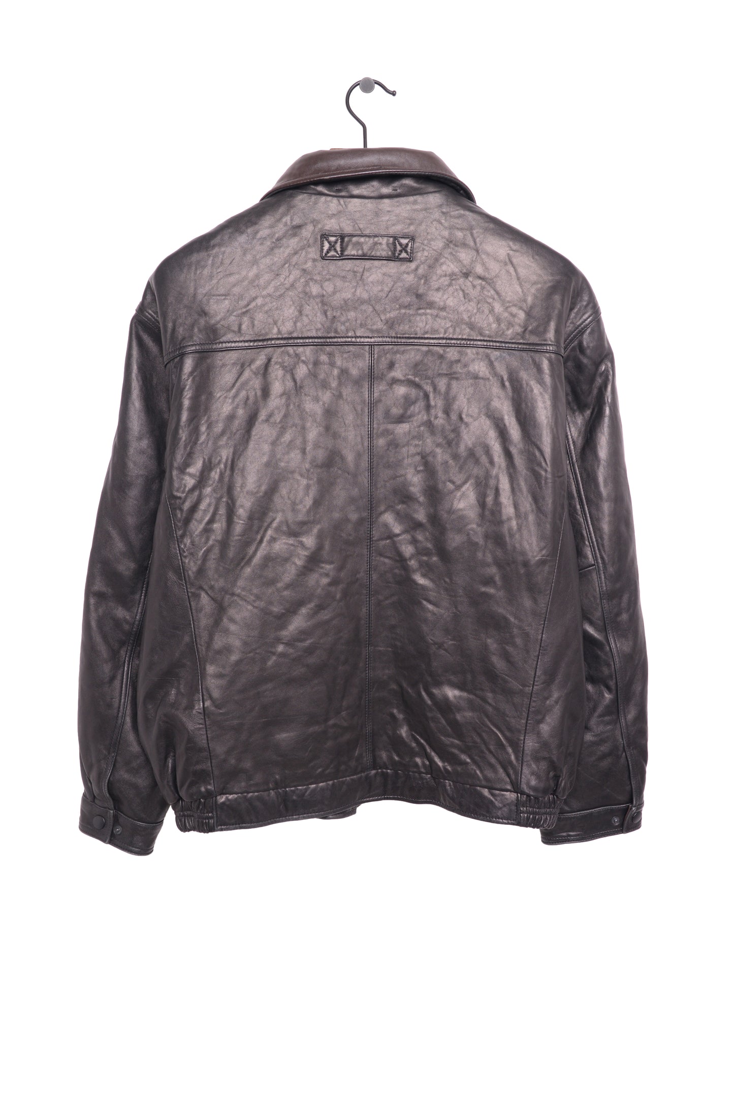 1990s Soft Chocolate Leather Bomber