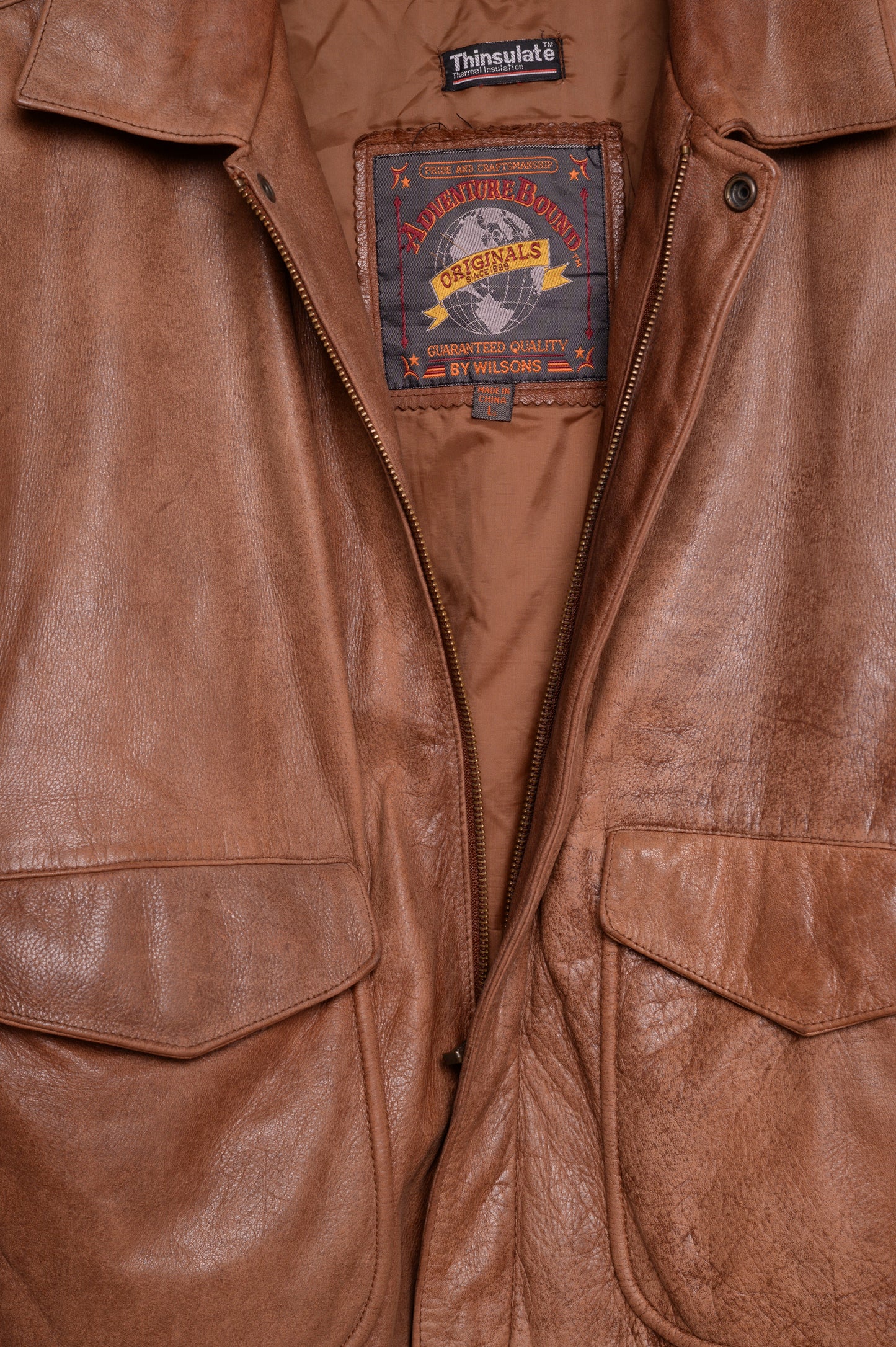 1980s Caramel Leather Bomber