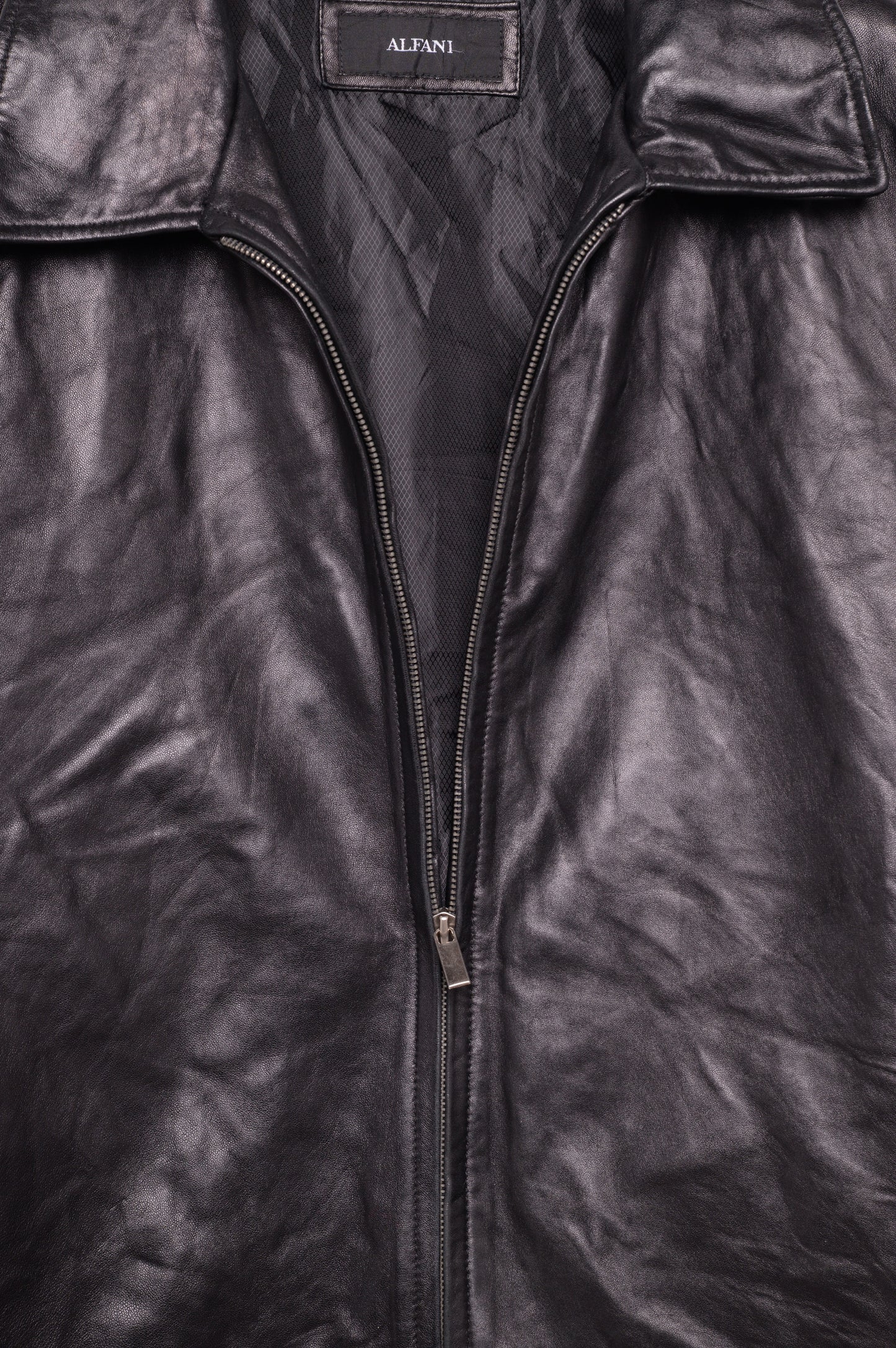 Y2K Zip-Up Soft Leather Jacket