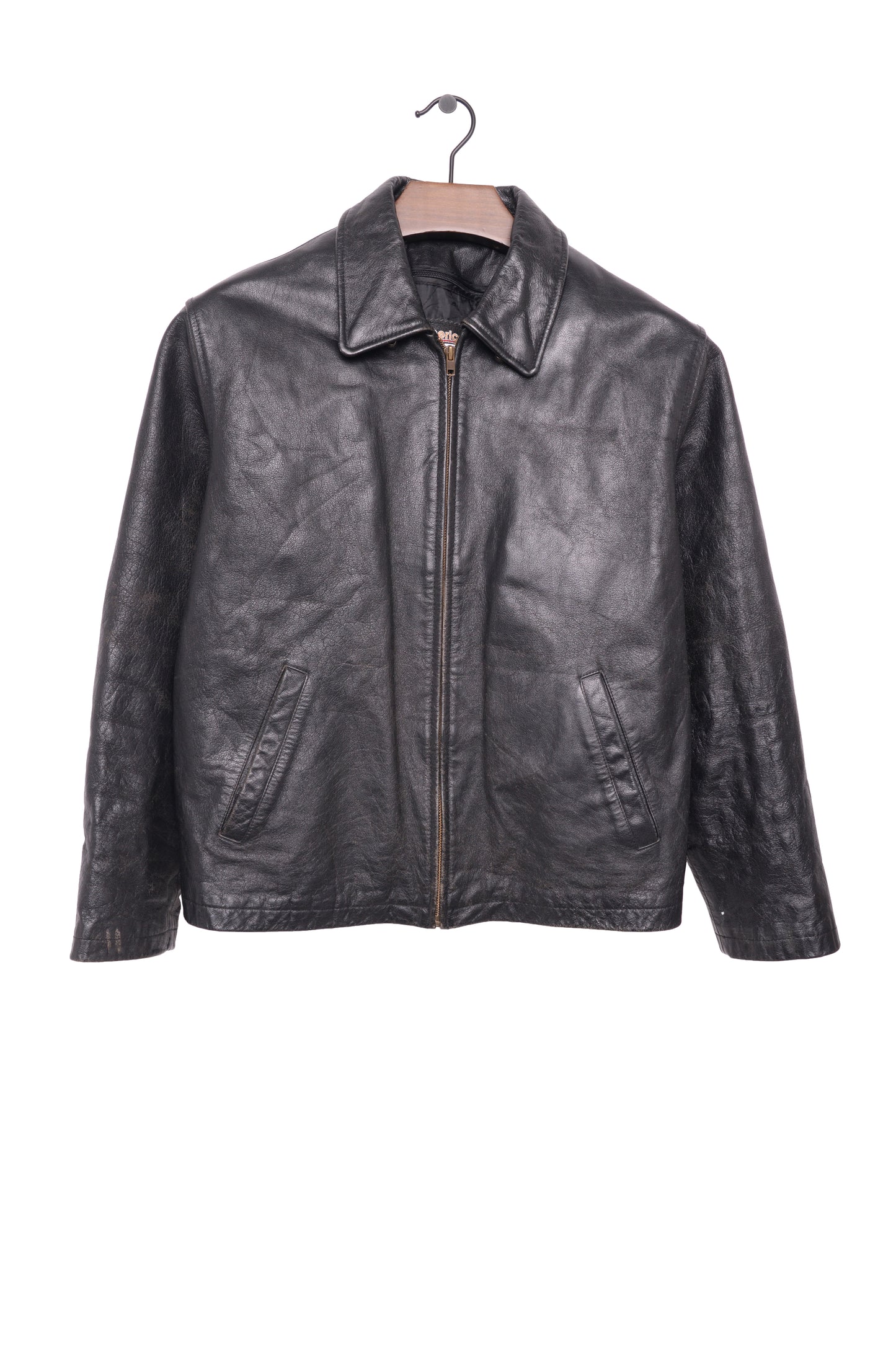1990s Zip-Up Leather Jacket
