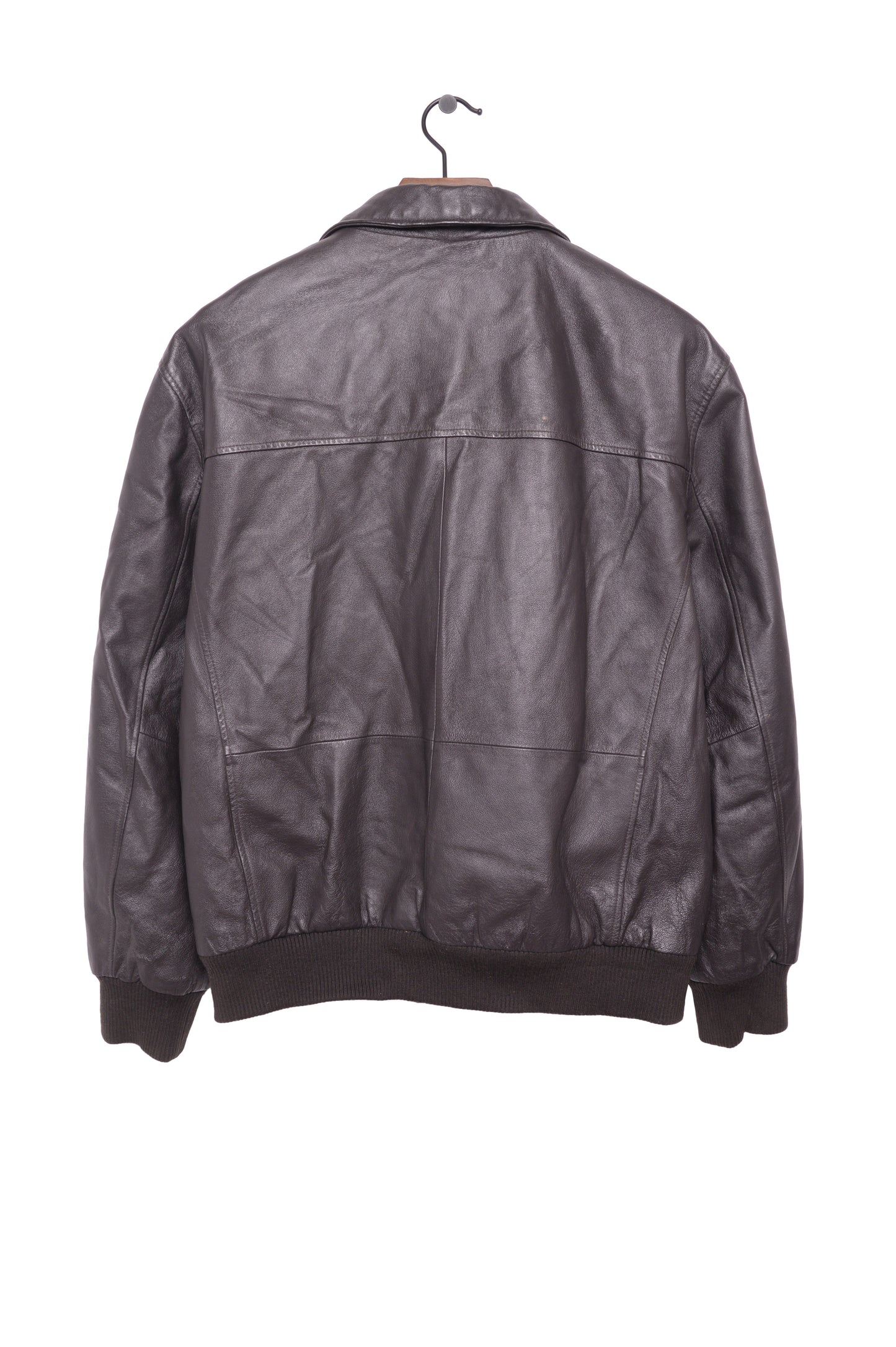 1990s Brown Leather Bomber