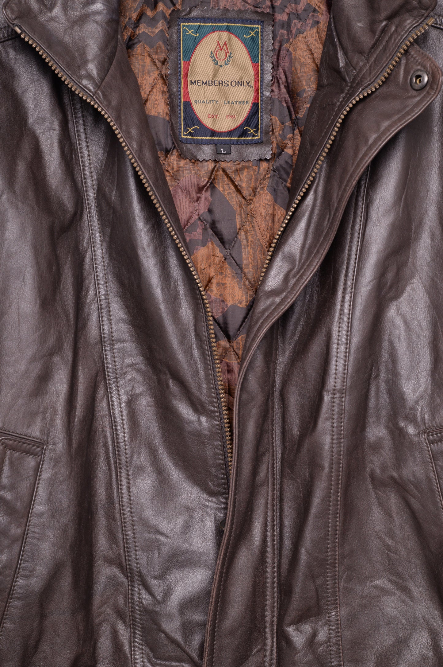 Member's Only Leather Bomber Jacket
