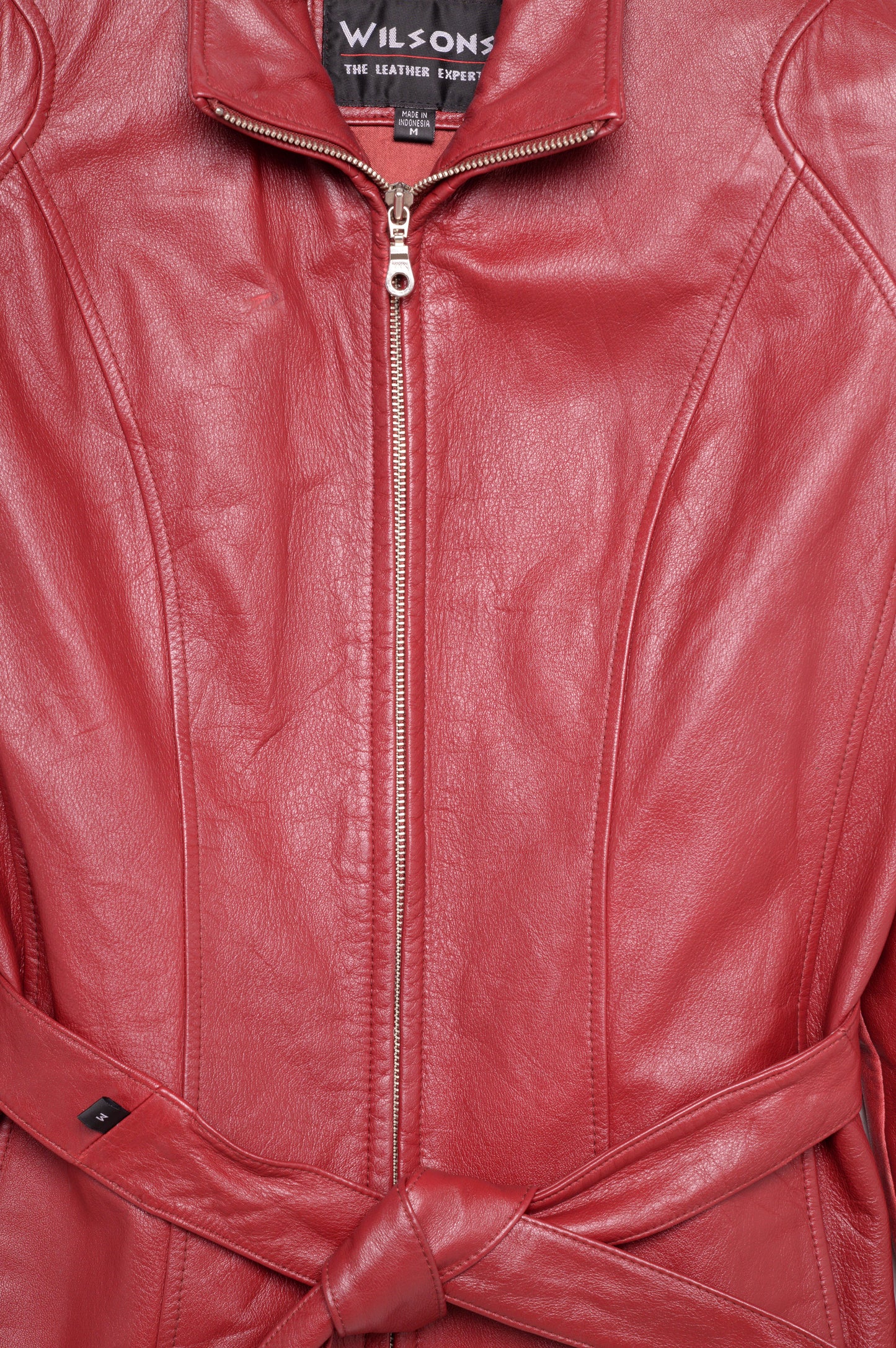 1990s Wilson's Belted Leather Jacket