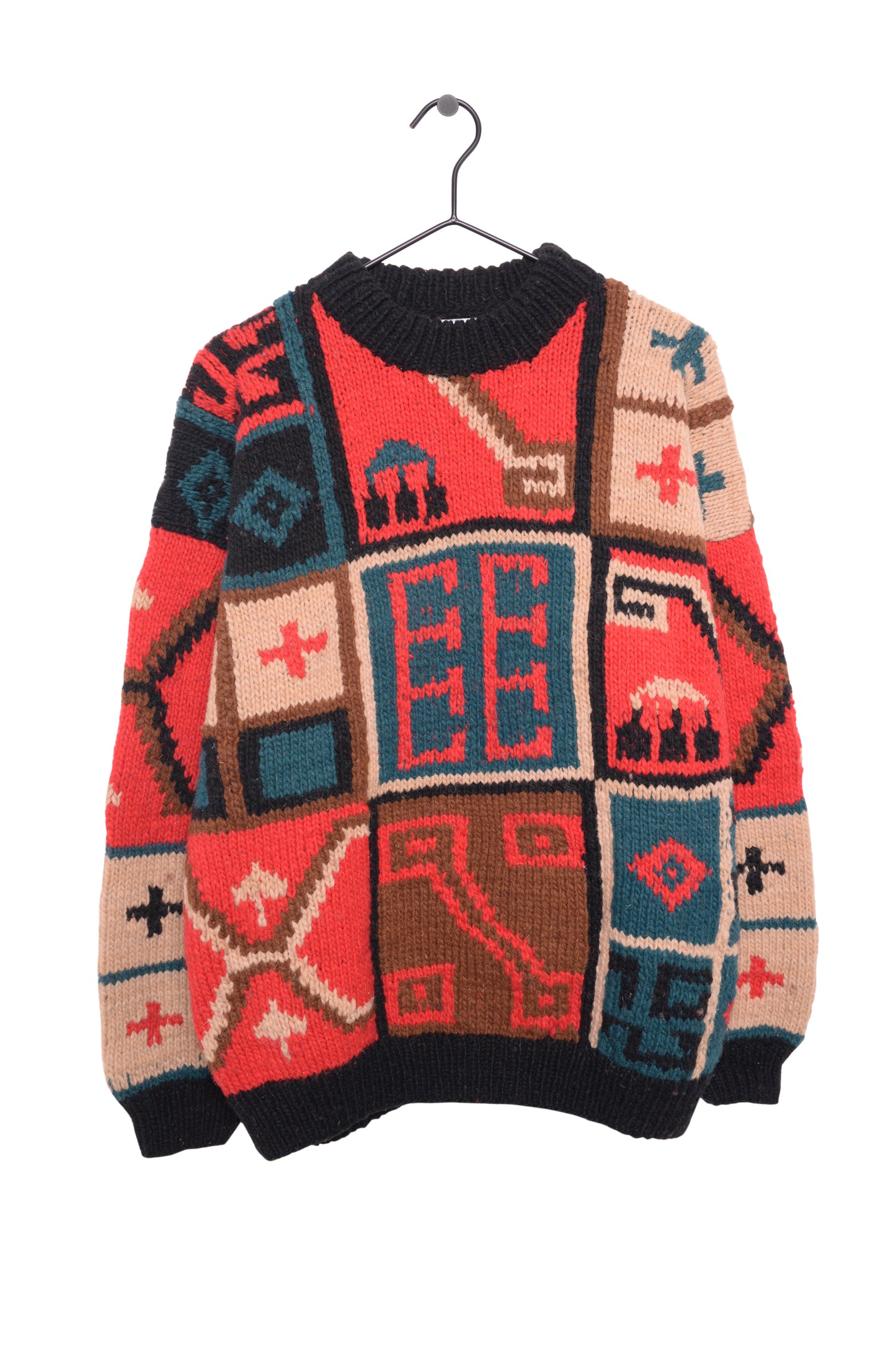 Colorblock Wool Sweater