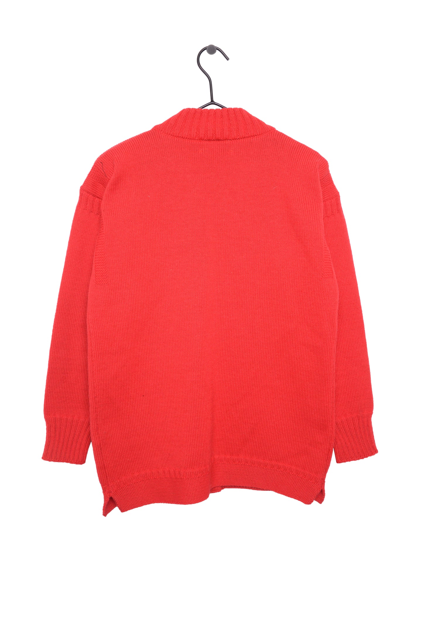 1960s Cherry Red Wool Cardigan