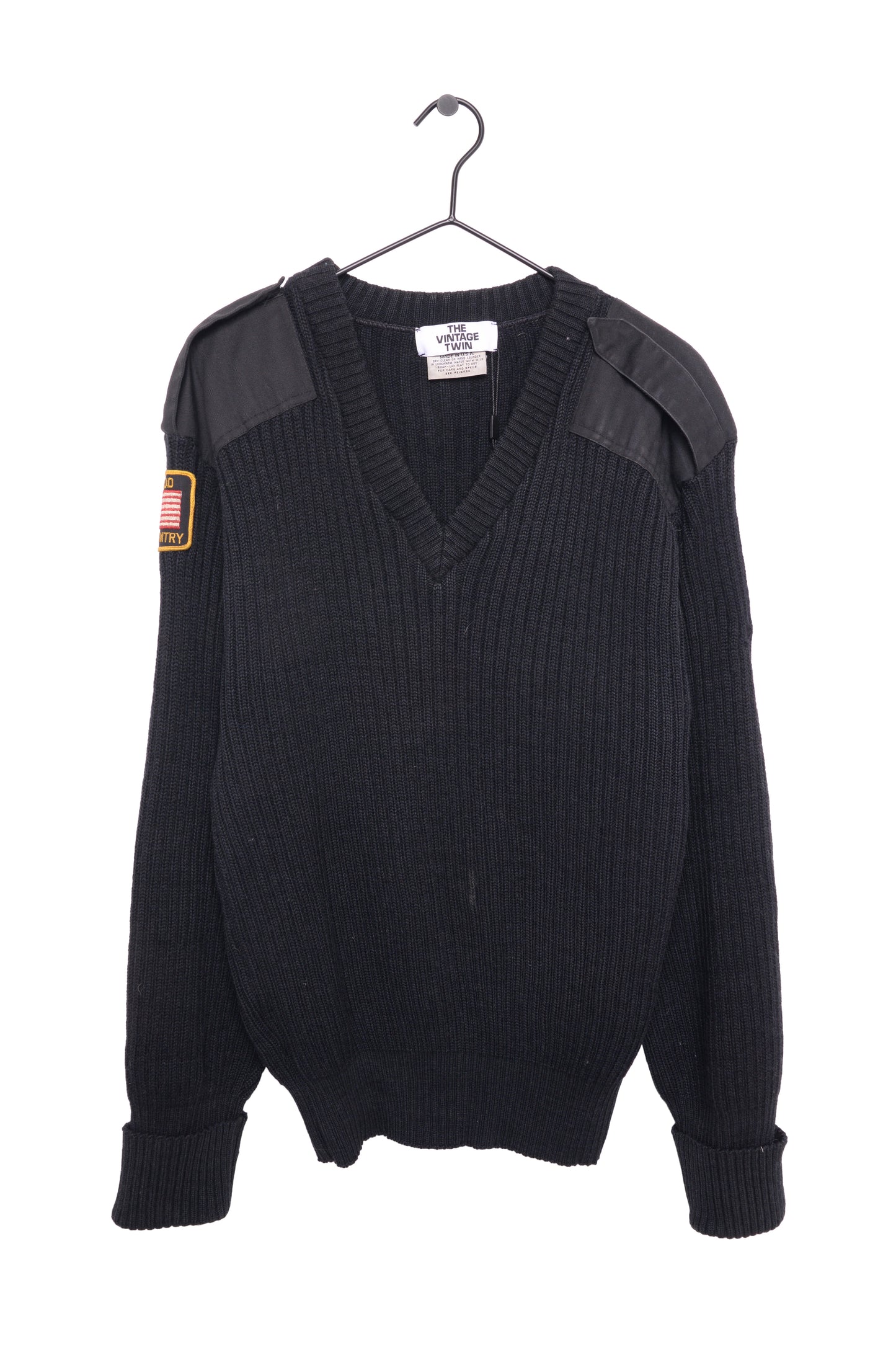 Wool Paneled Patch Sweater USA