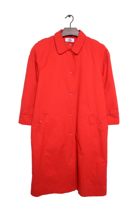 Cherry Red Trench Coat