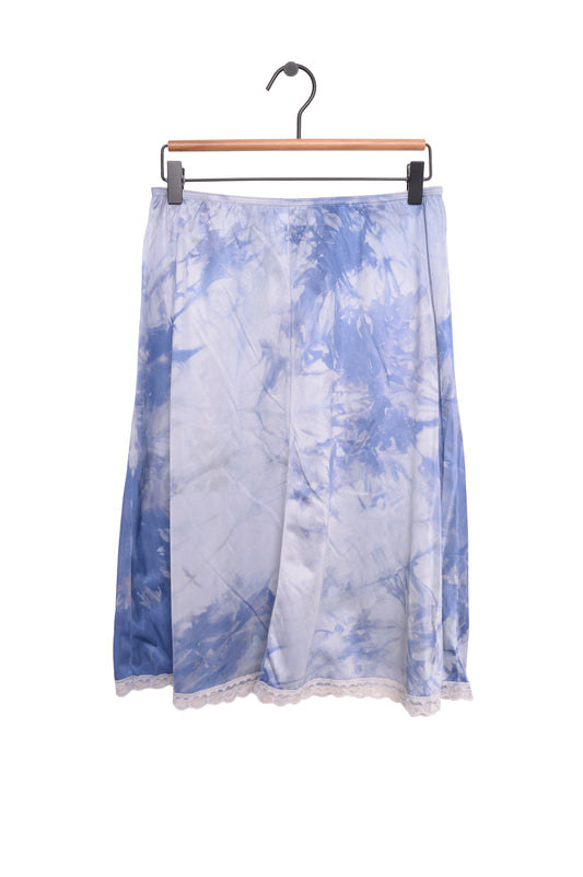 Hand-Dyed Lace Slip Skirt
