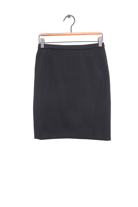 Black Wool Mini Skirt USA