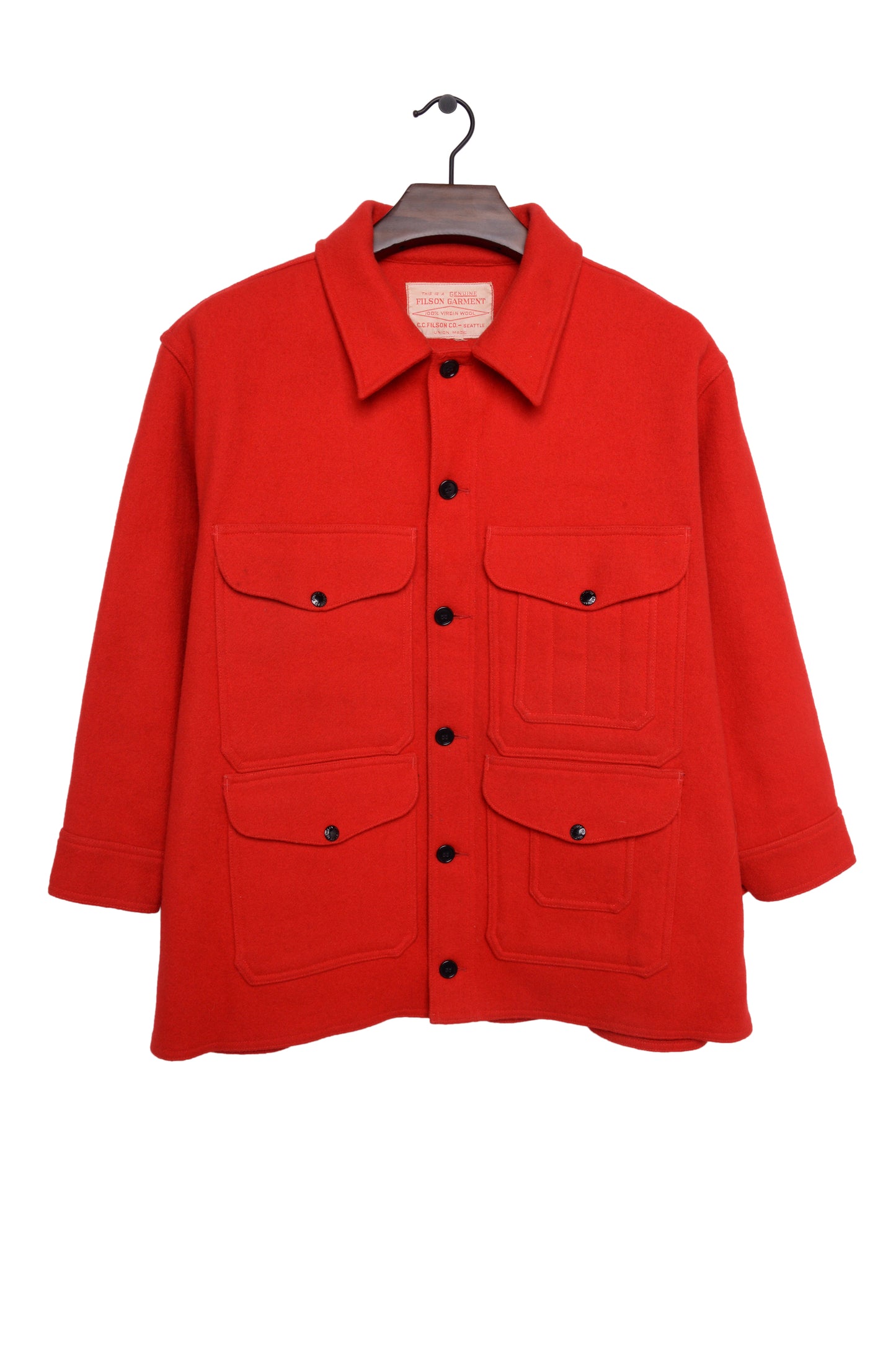 Cherry Red Wool Coat