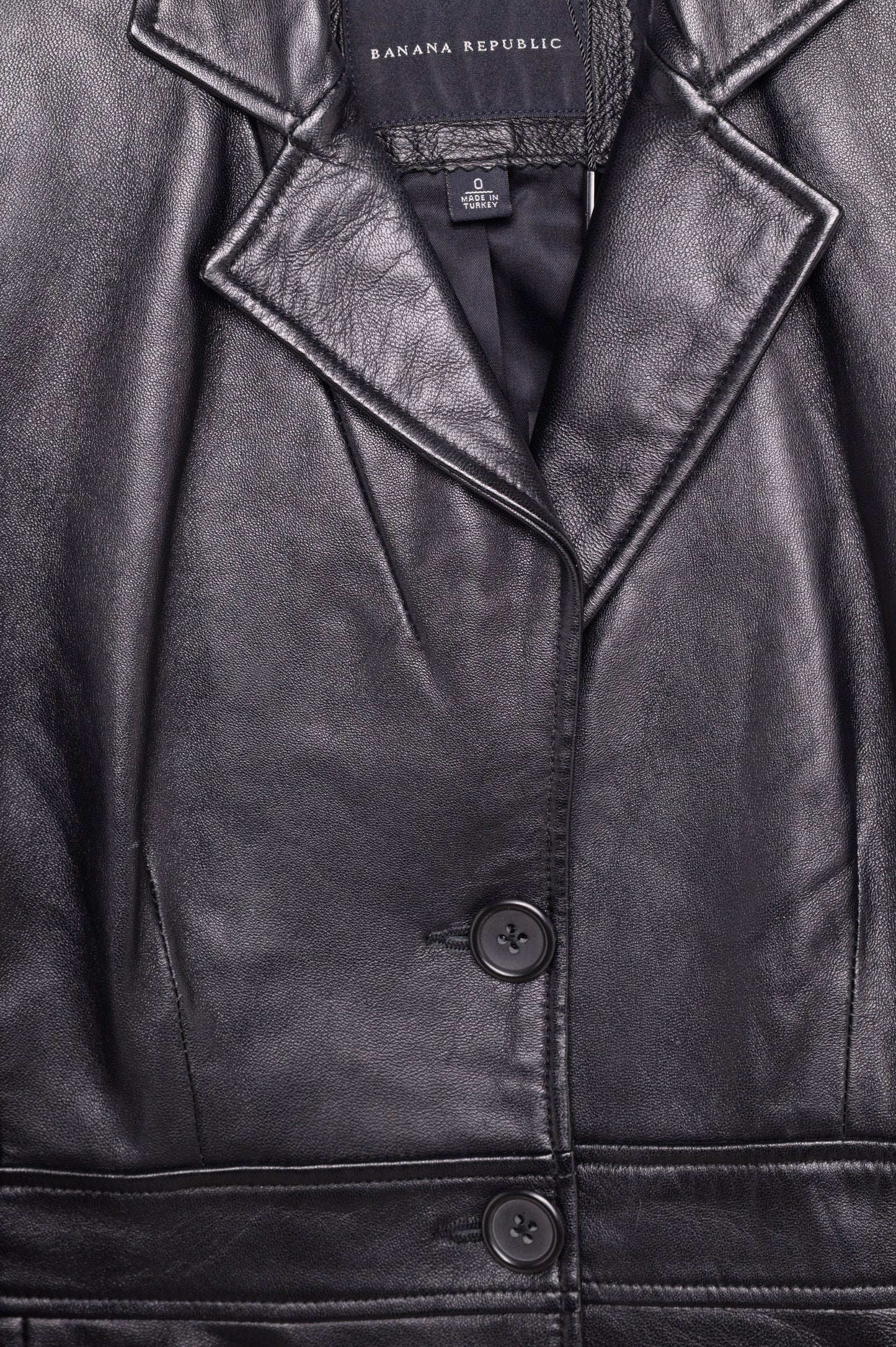 1990s Soft Button Leather Jacket