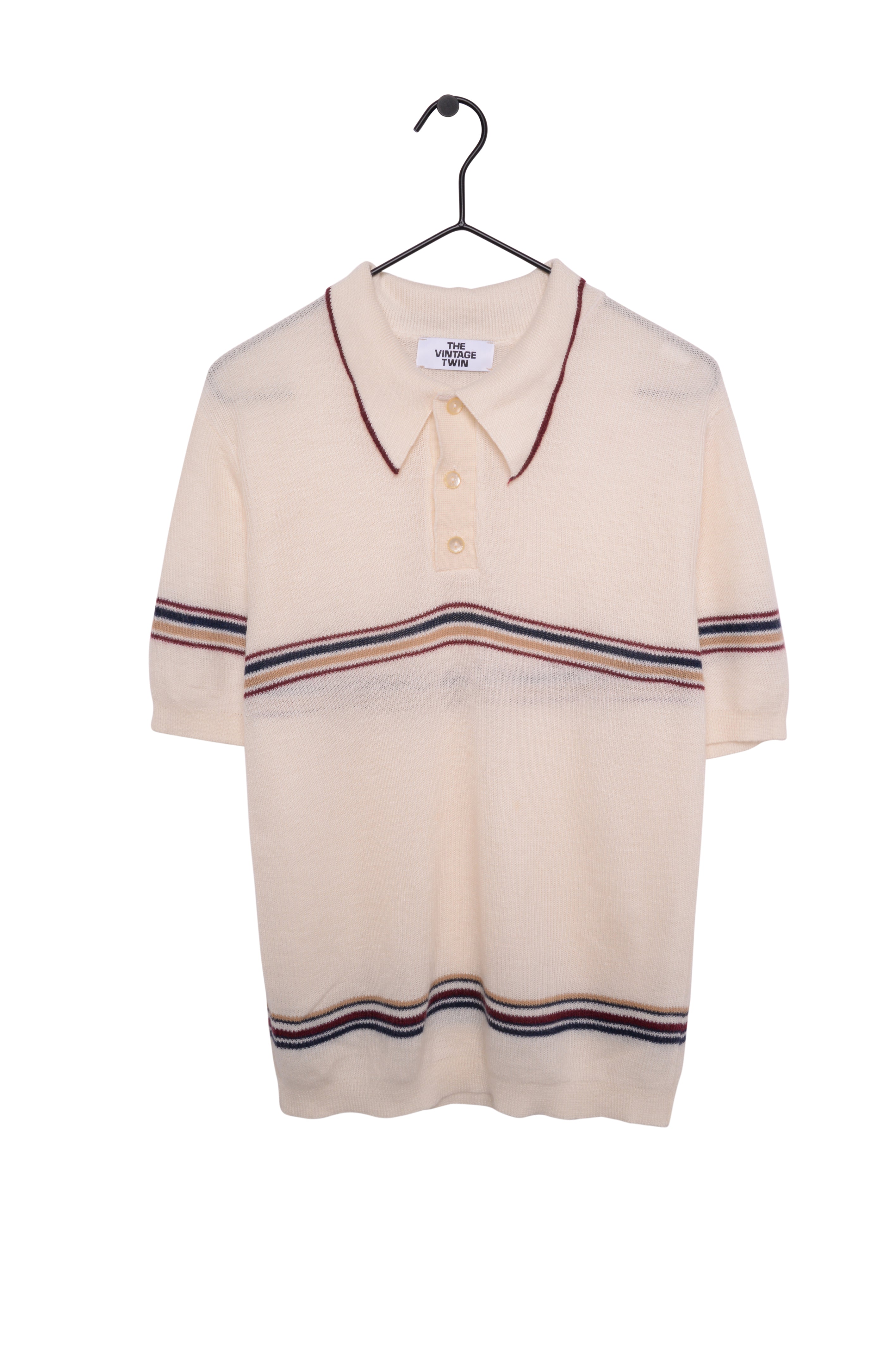 1970s Soft Knit Polo Free Shipping - The Vintage Twin