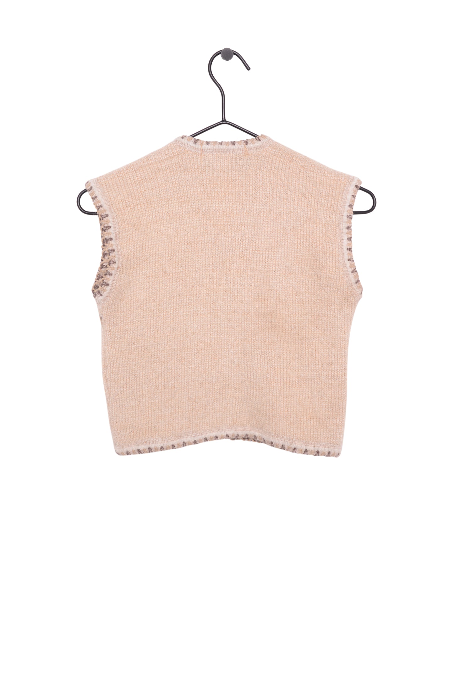Crochet Paneled Sweater Vest