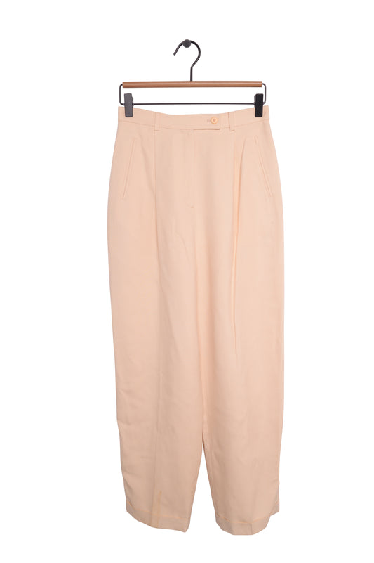Pleated Silk Trousers
