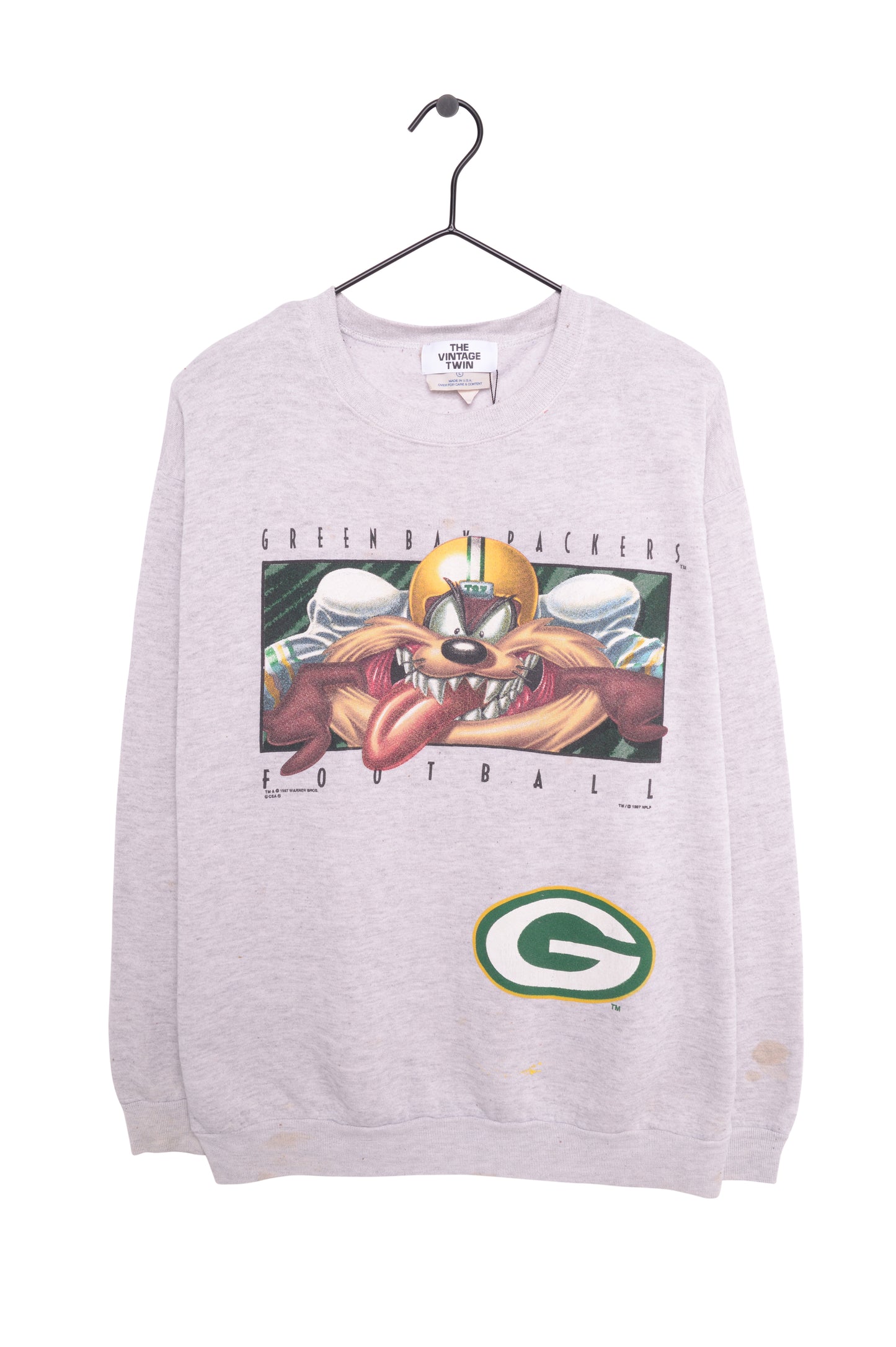 1997 Green Bay Packers Taz Sweatshirt USA