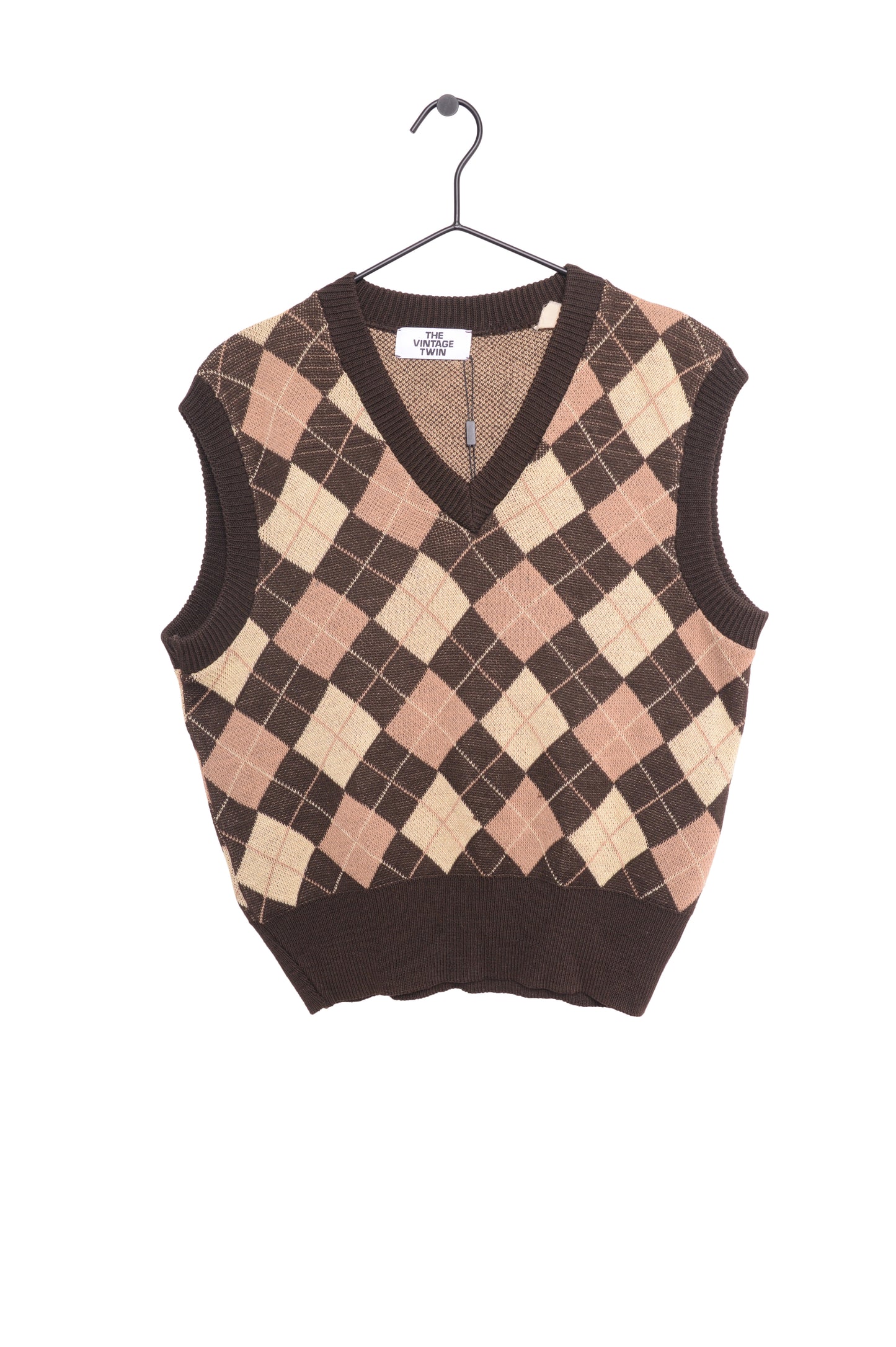 1970s Argyle Sweater Vest Free Shipping The Vintage Twin